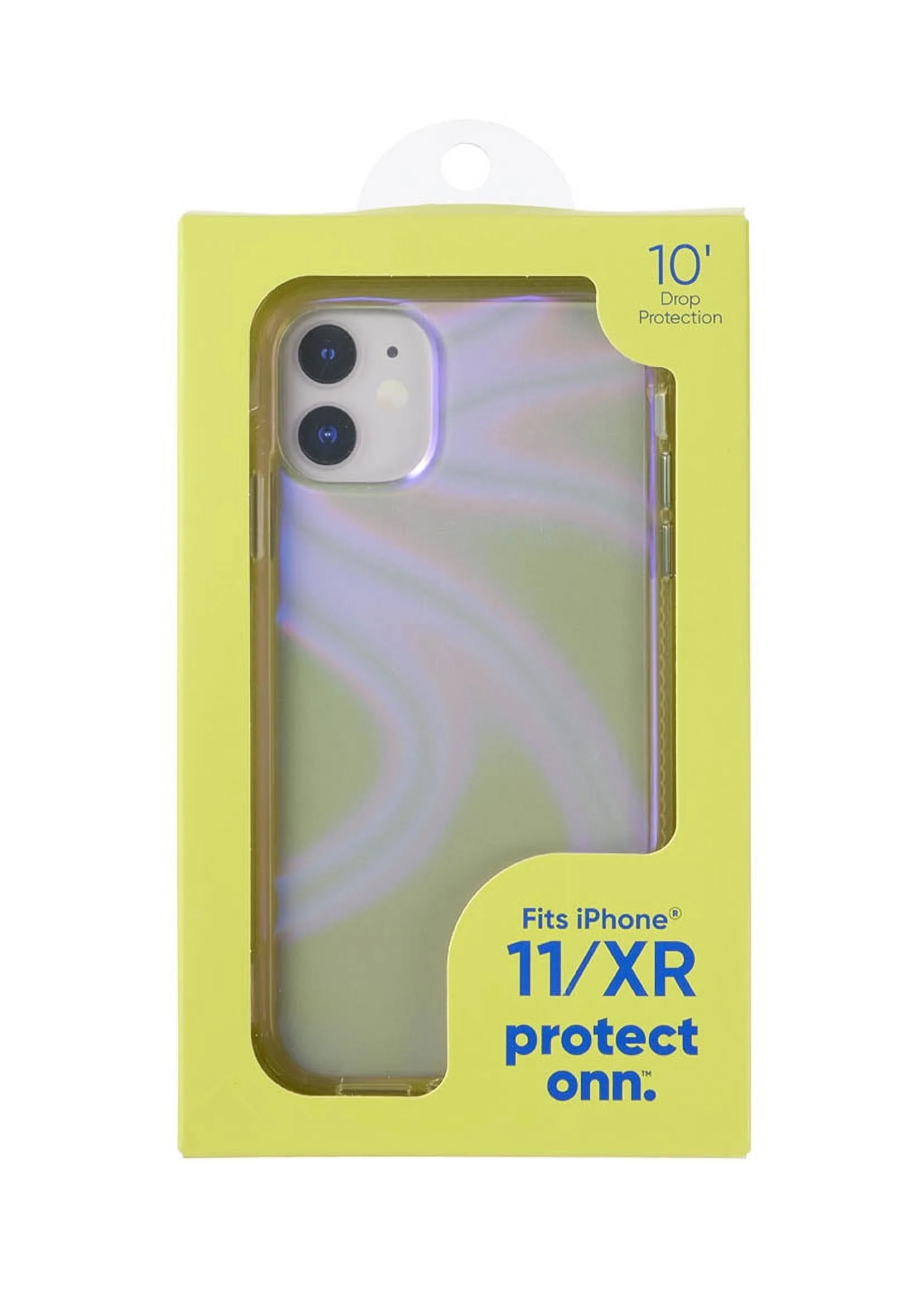 onn. Phone Case for iPhone 11 / iPhone XR - Iridescent Illusion - Image 6