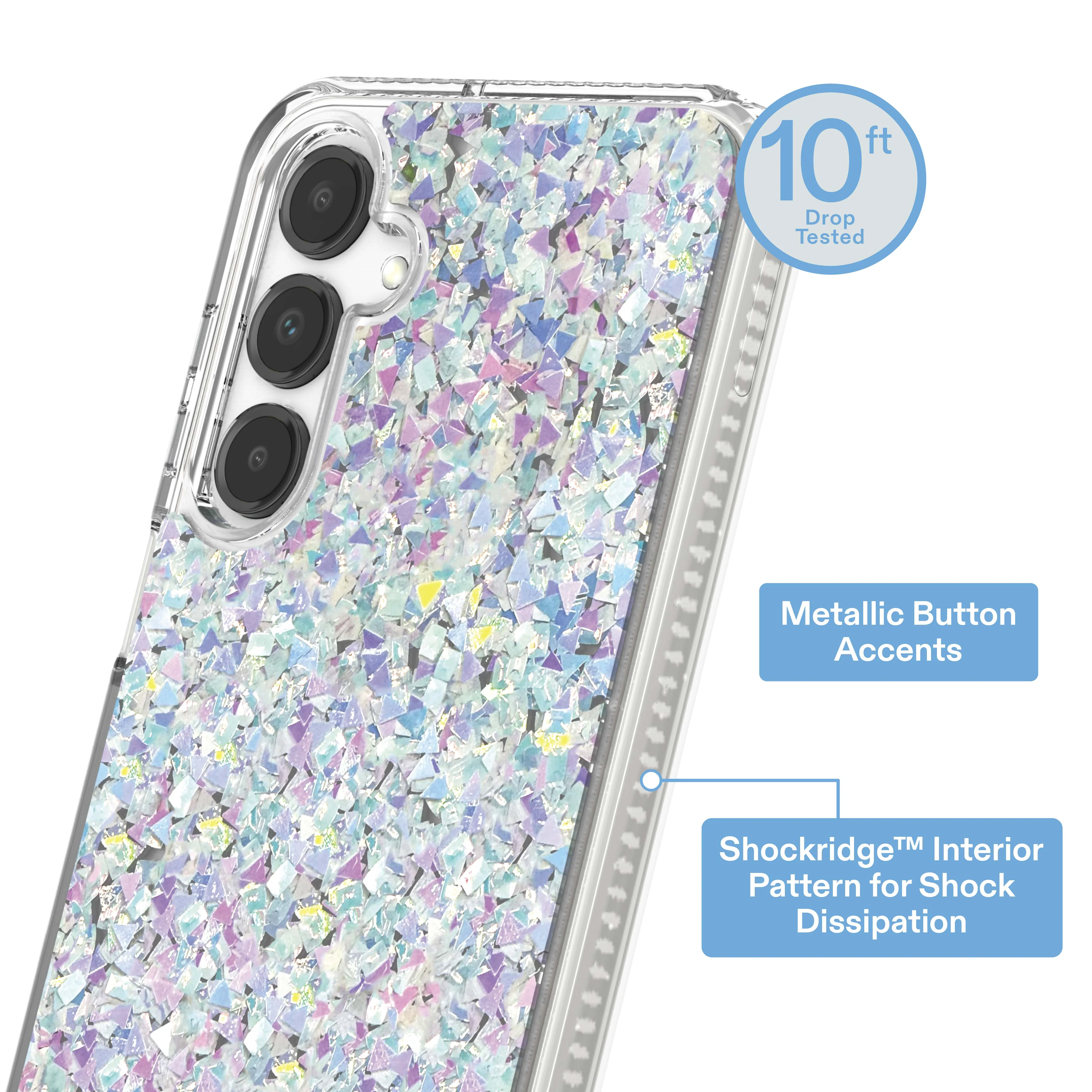 onn Phone Case for Samsung Galaxy A16 5G - Iridescent Glitter Fleck - Image 2