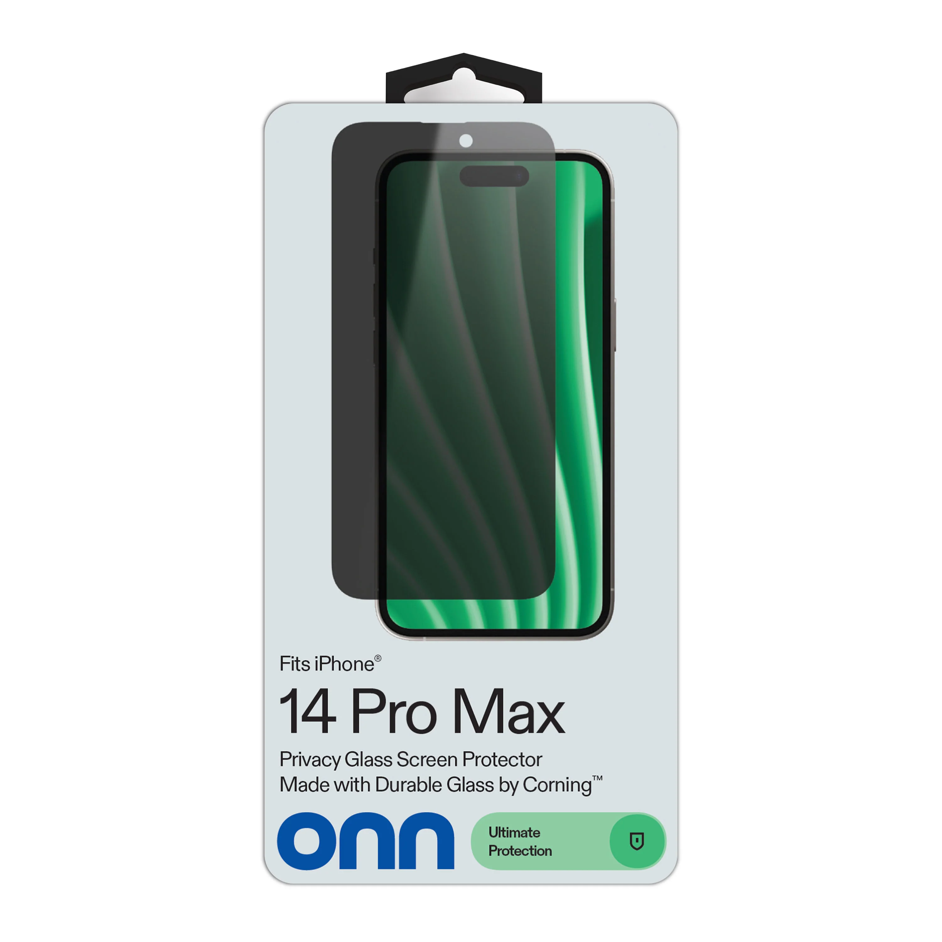 onn Privacy Glass Screen Protector for iPhone® 17 Pro, Made with Durable Glass by Corning™ for Ultimate Protection, Includes Easy Application Tray - Image 2