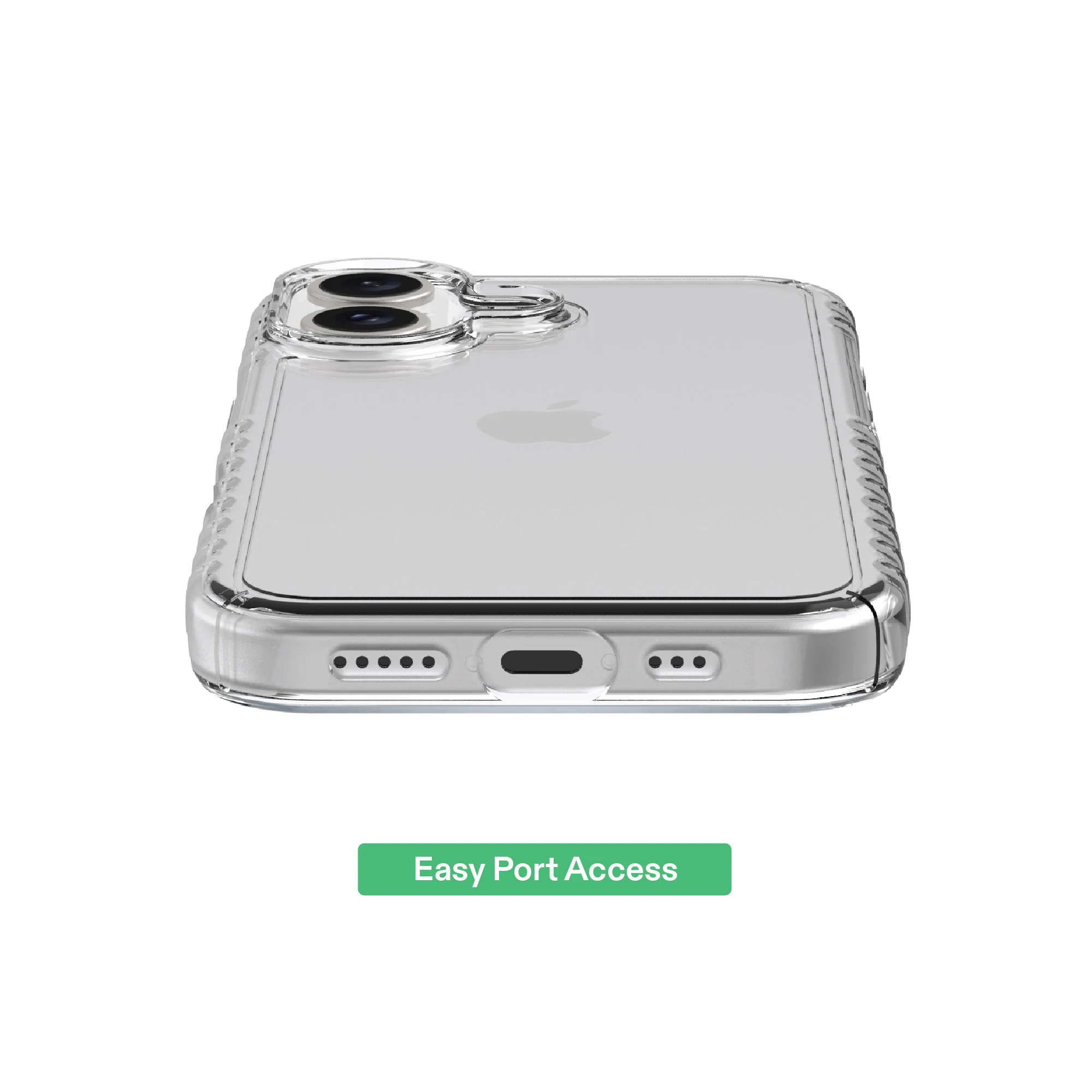 onn Protective Gel Phone Case for iPhone 16 - Clear - Image 6