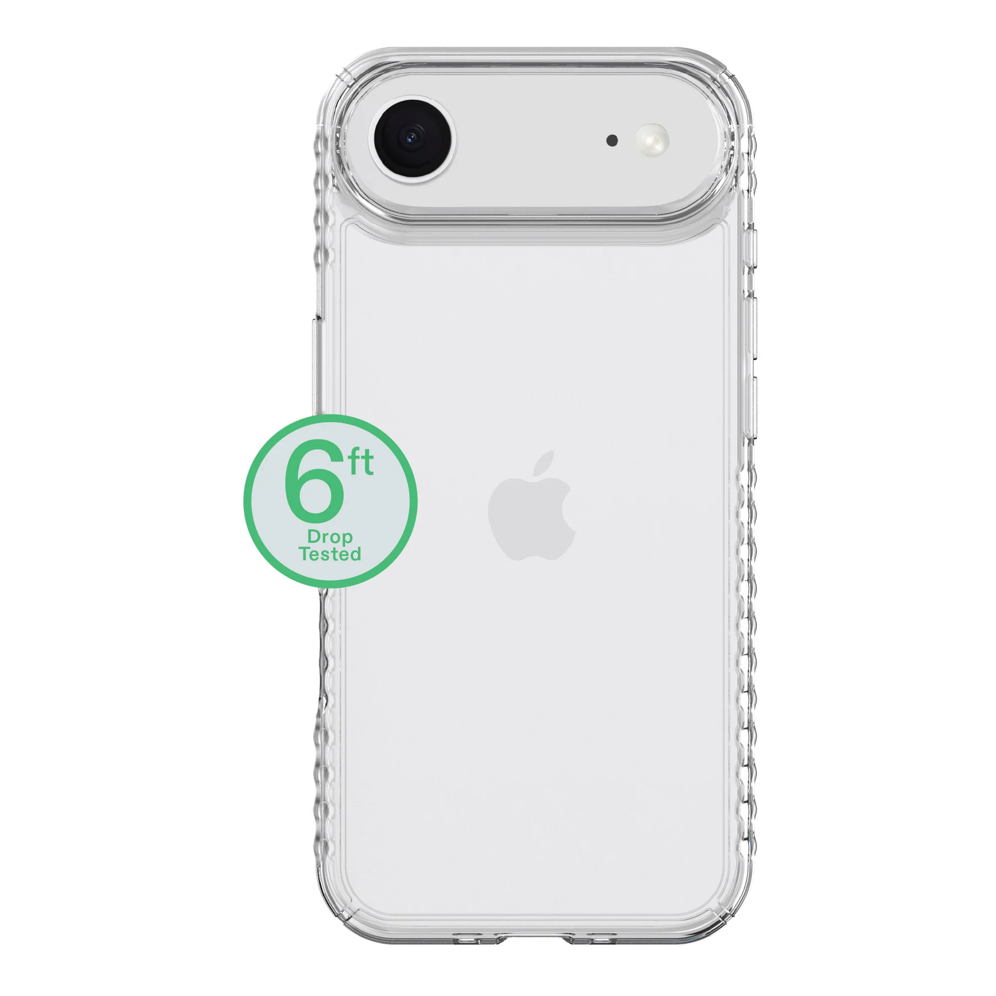onn Protective Gel Phone Case for iPhone Air - Clear - Image 2