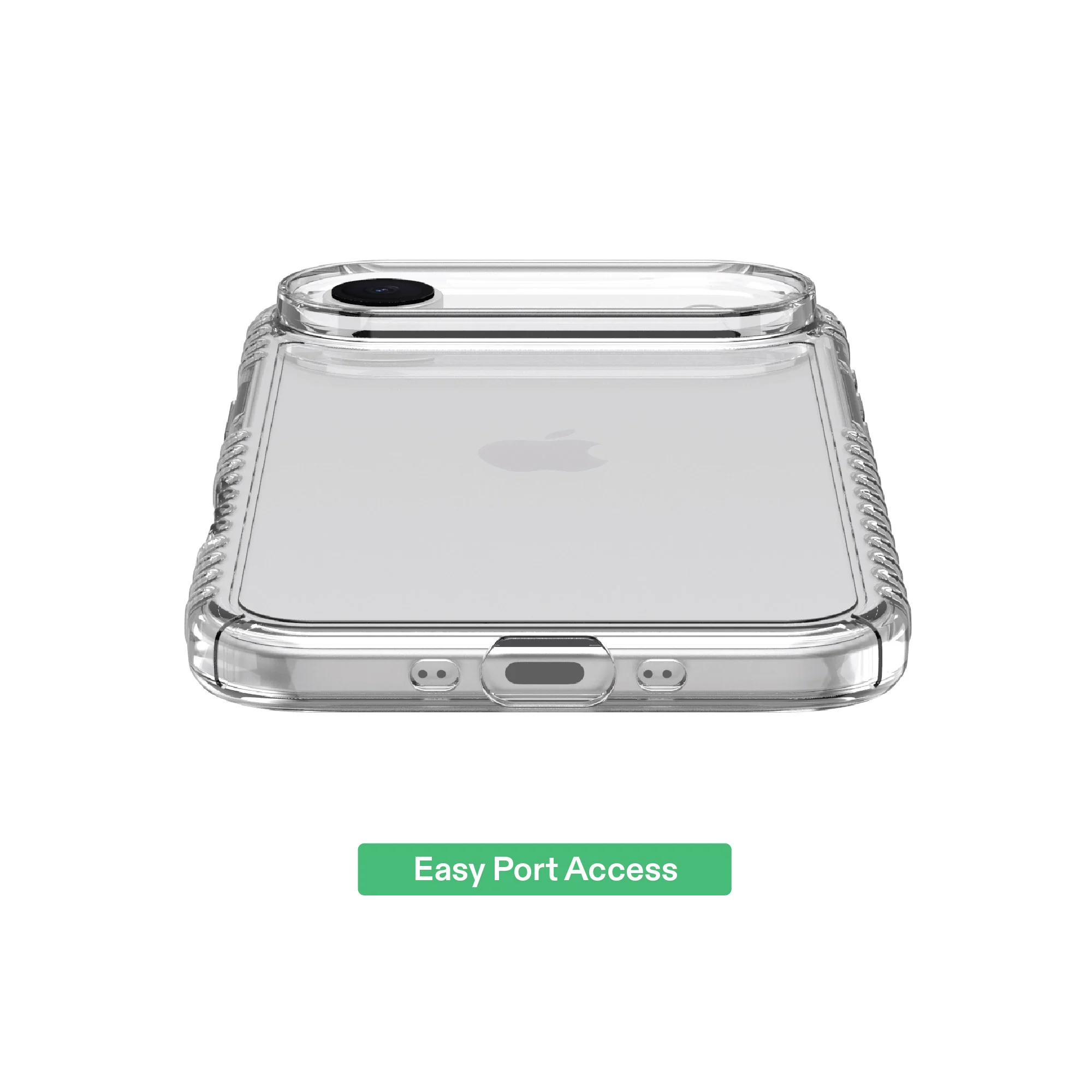 onn Protective Gel Phone Case for iPhone Air - Clear - Image 6