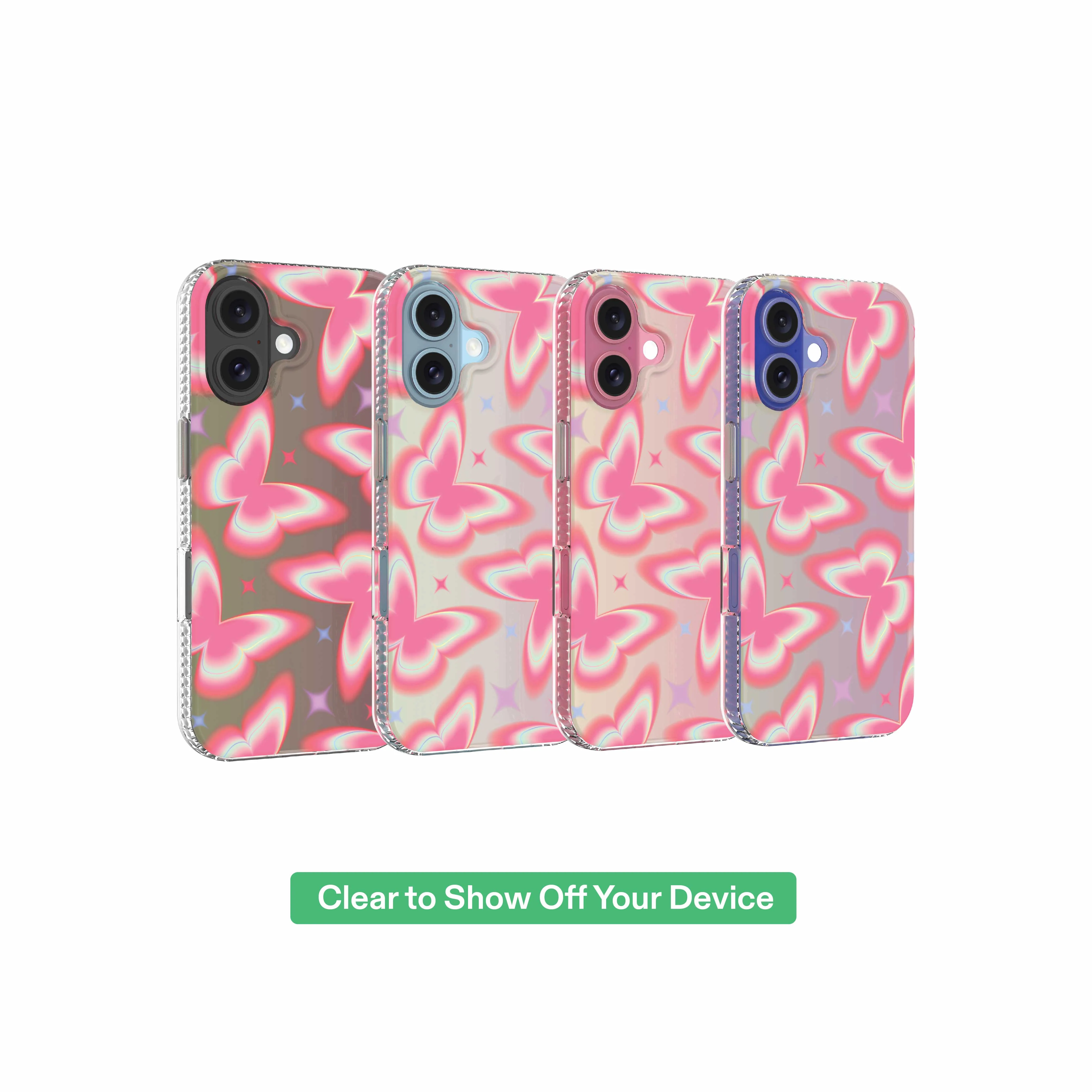 onn Retro Butterfly Phone Case for iPhone 16 - Image 5