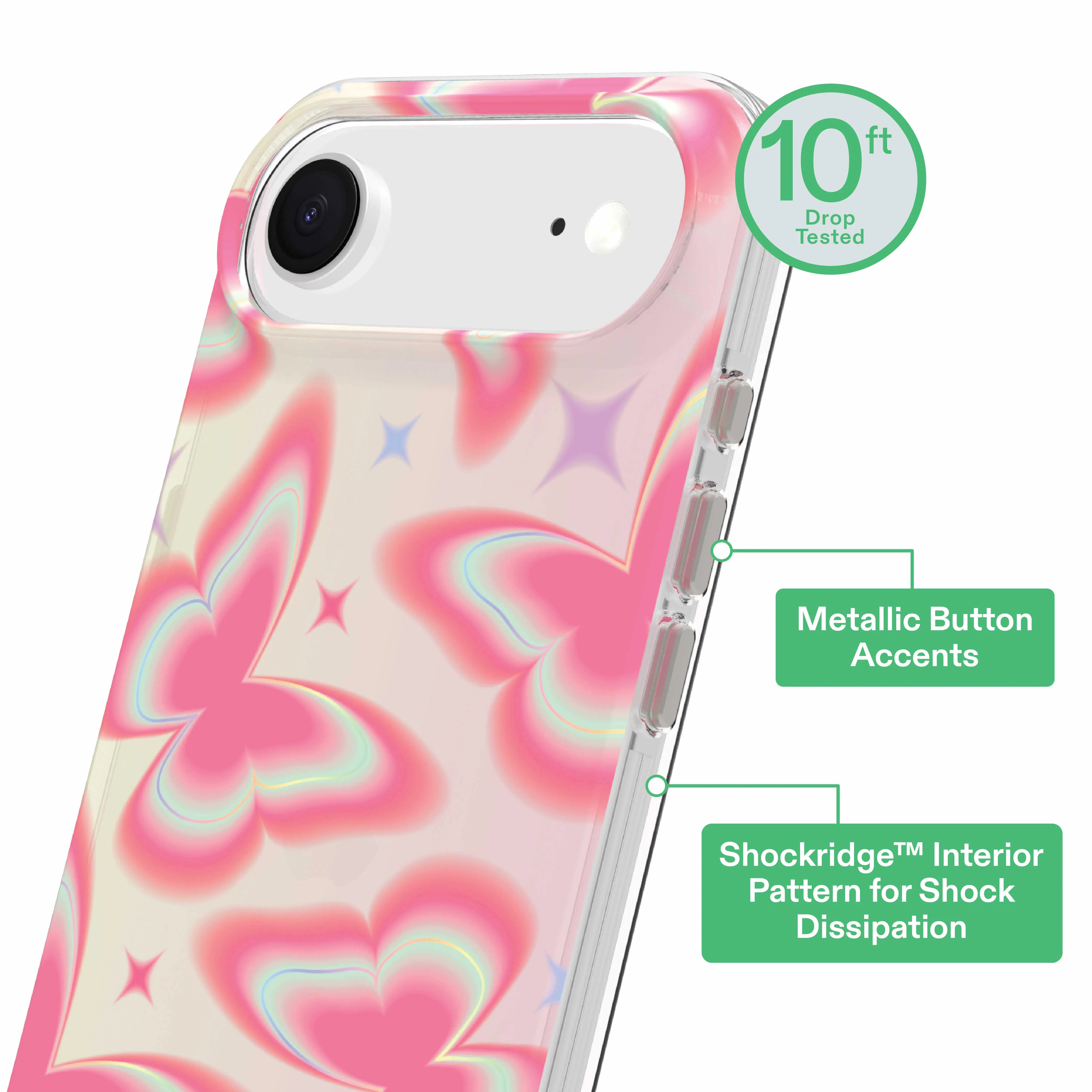 onn Retro Butterfly Phone Case for iPhone 17 - Image 3