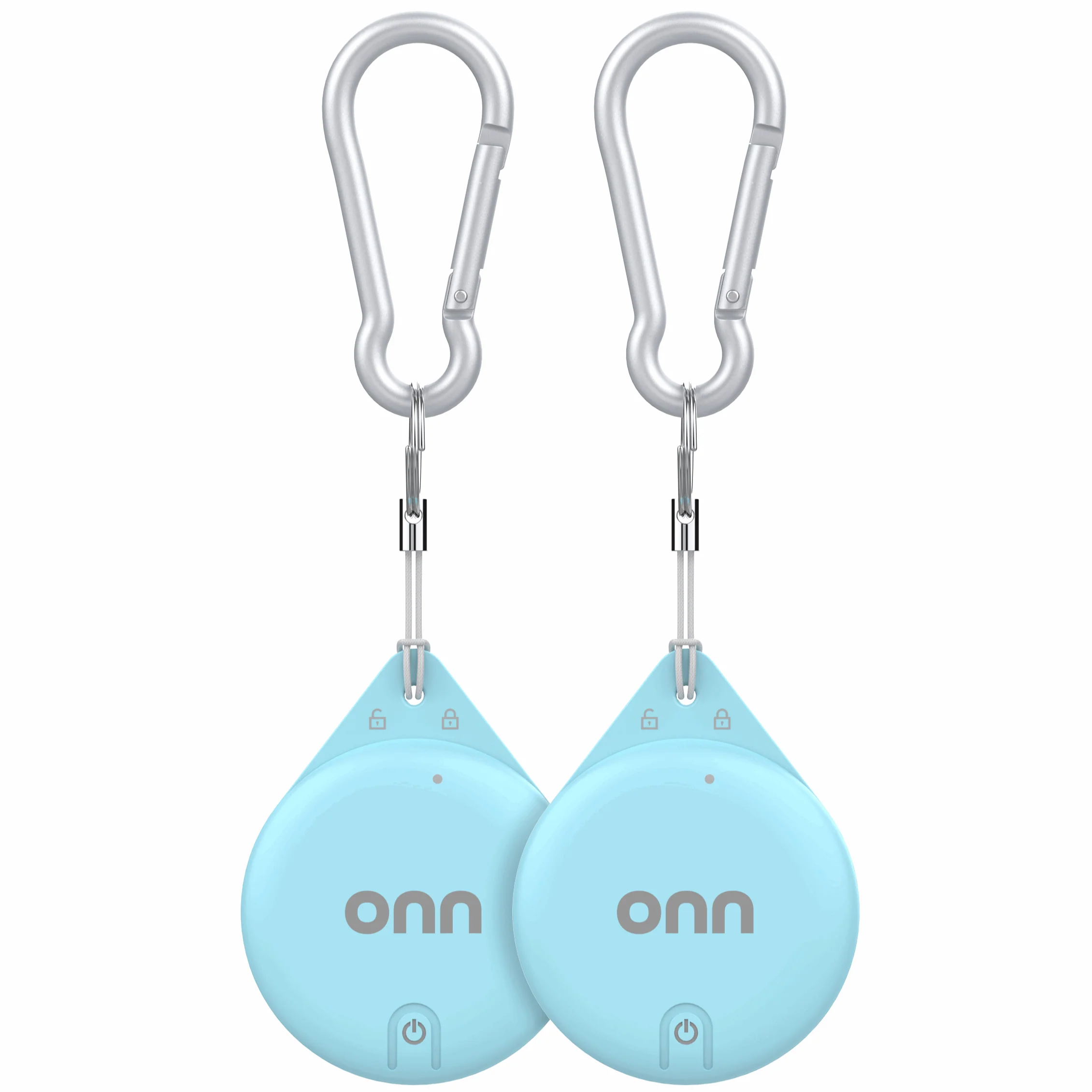 onn Wireless Item Locator 2-Pack, MFi Certified, Blue - Image 2
