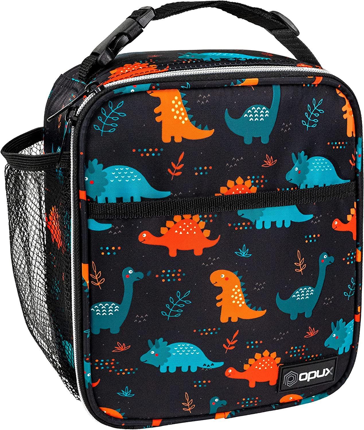 OPUX Premium Insulated Lunch Box, Soft School Lunch Bag for Kids Boys Girls, Leakproof Small Lunch Pail Men Women Work, Reusable Compact Cooler Tote Lunchbox for Office Adult, Black - Image 10