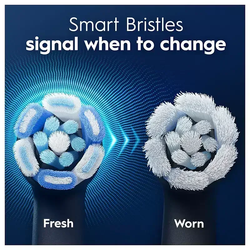 Oral-B iO Ultimate Clean Replacement Brush Heads, Black and White, 8 ct. - Image 6