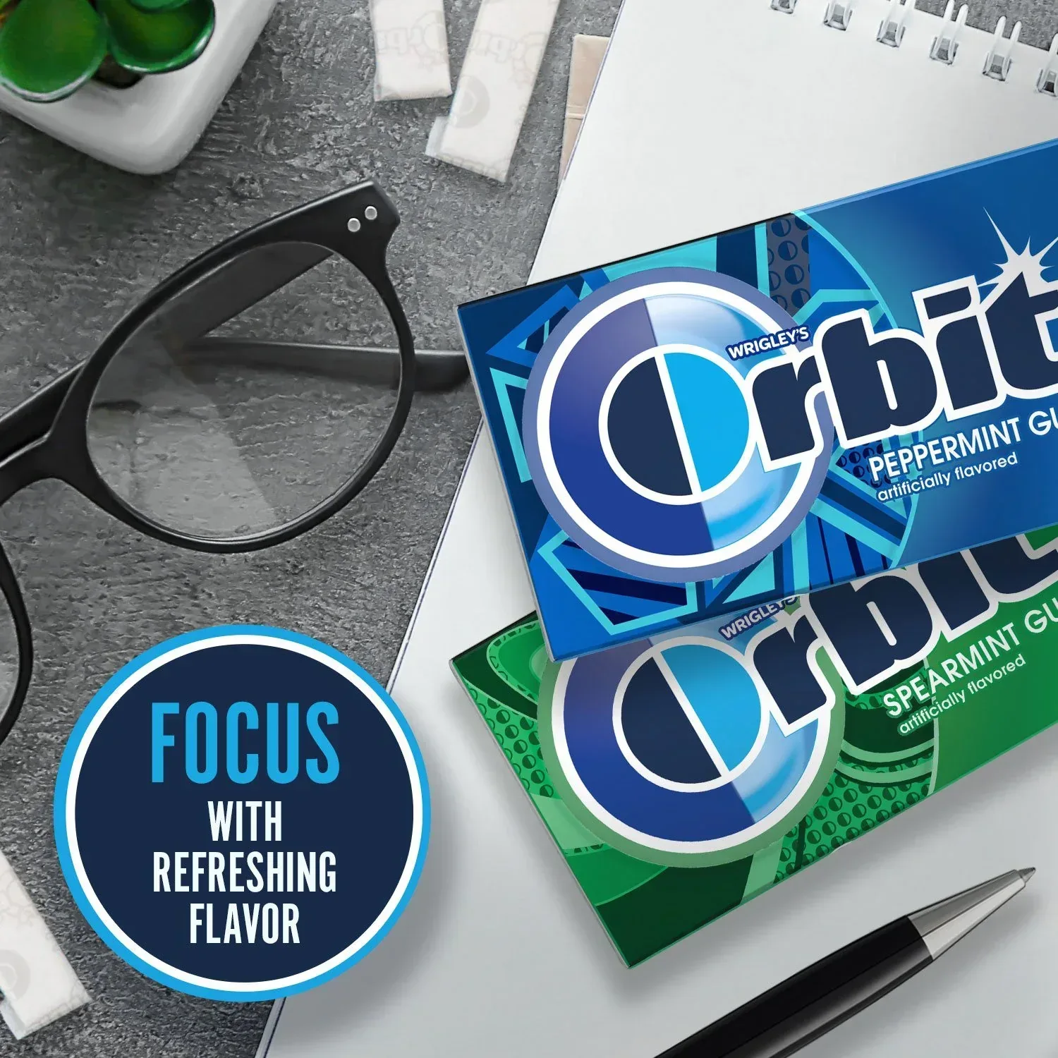 Orbit Mint Sugar Free Chewing Gum, Variety Pack, 14 pcs., 18 pk. - Image 2