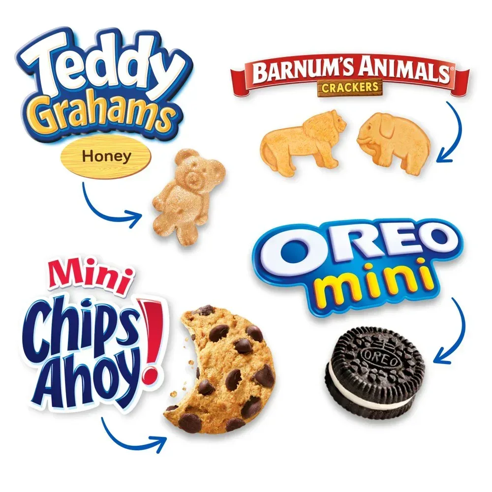 OREO, CHIPS AHOY!, Teddy Grahams Honey & Barnum'S Animal Crackers Variety Pack, 30 Snack Packs - Image 5