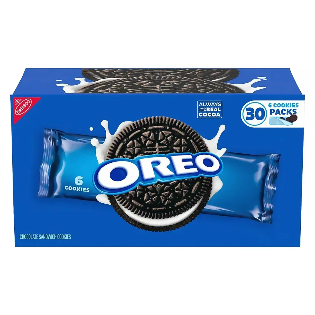 Oreo Chocolate Sandwich Cookies, Snack Packs, 30 pk./2.4 oz.