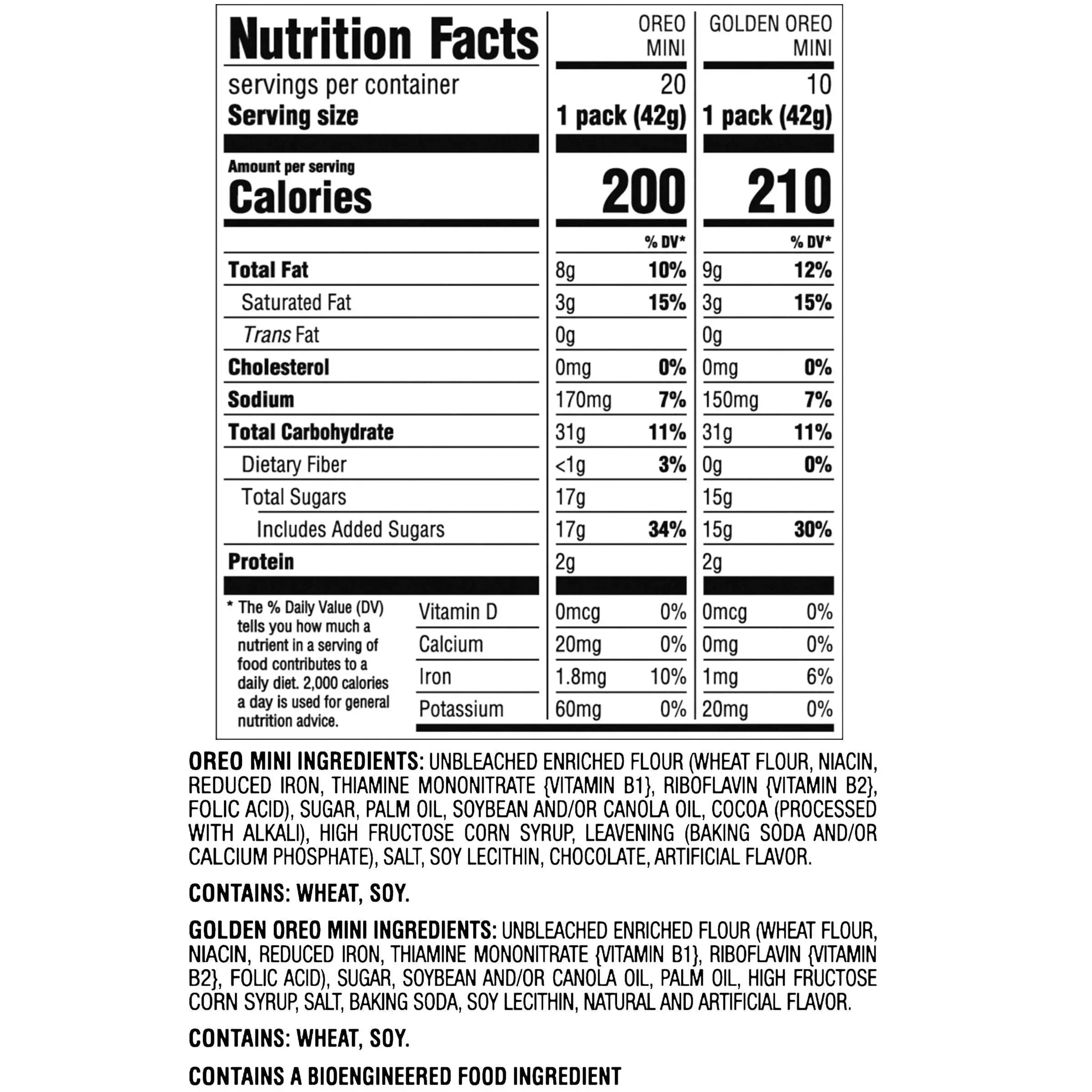 Oreo Mini Sandwich Cookies, Variety Pack, 1.5 oz, 30-count - Image 2