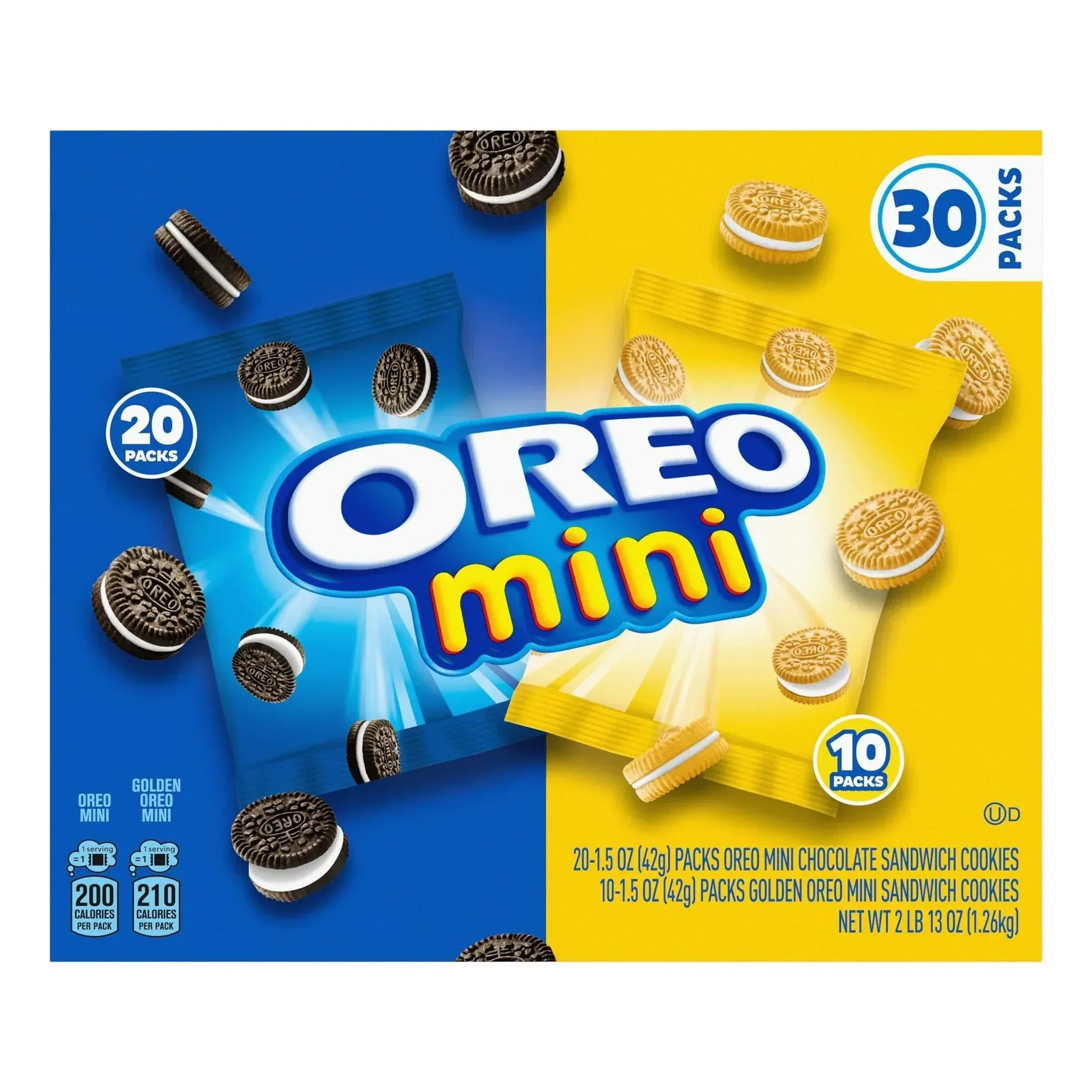 Oreo Mini Sandwich Cookies, Variety Pack, 1.5 oz, 30-count - Image 3