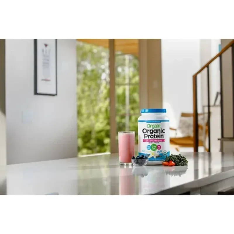 Orgain Organic Plant Based Protein Powder Vanilla Bean - Image 6