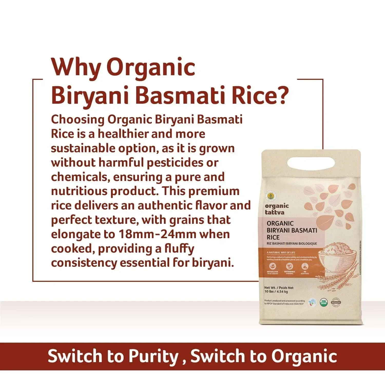 Organic Biryani Basmati Rice/ Long grain basmati Rice - Image 6