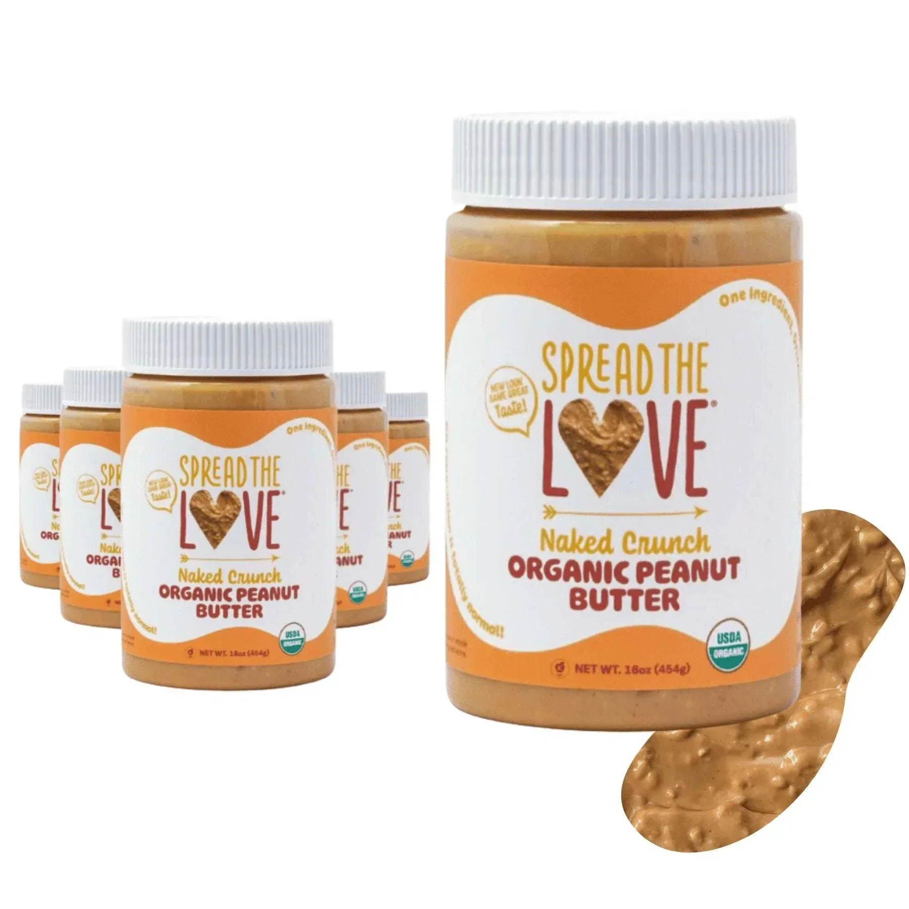 Organic Peanut Butter, Crunchy, Vegan, Palm-Oil Free, No Salt, 7G Protein, 16 oz - Image 13