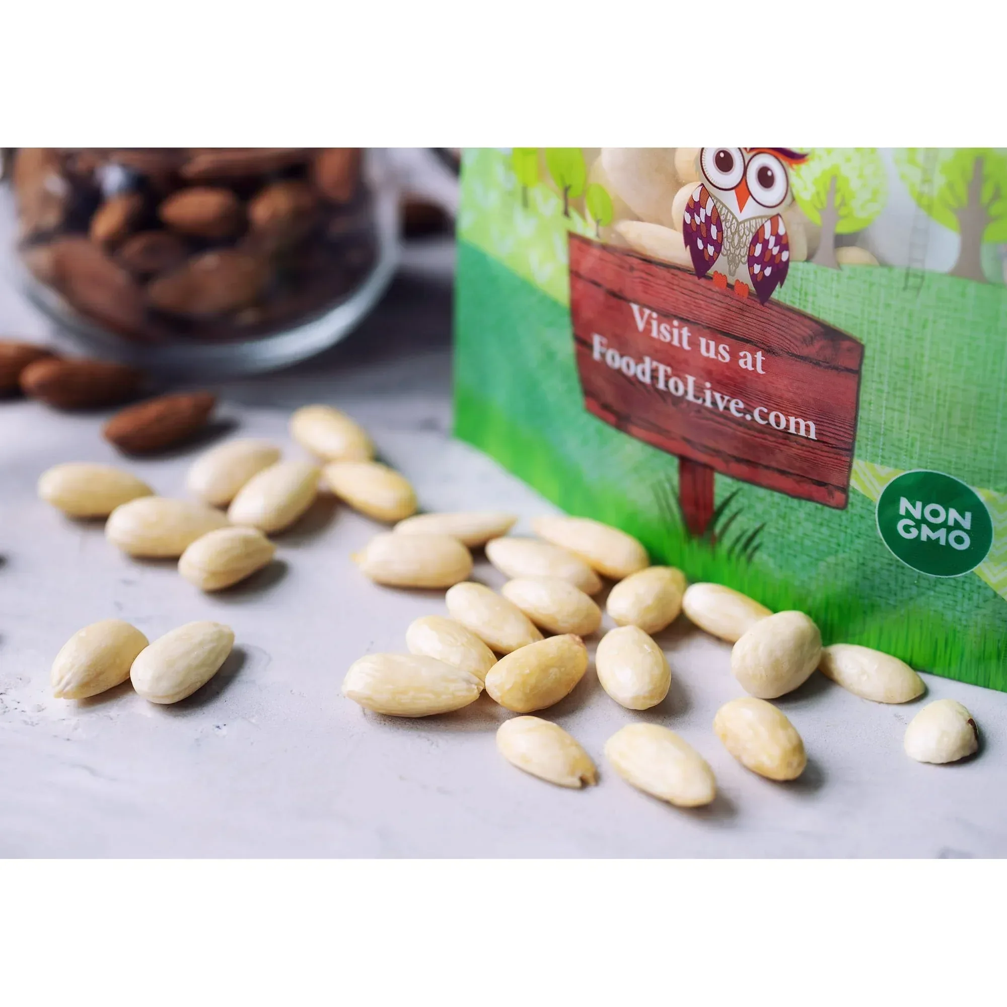 Organic Whole Blanched Almonds — Non-GMO, Kosher, Vegan — by Food to Live - Image 16