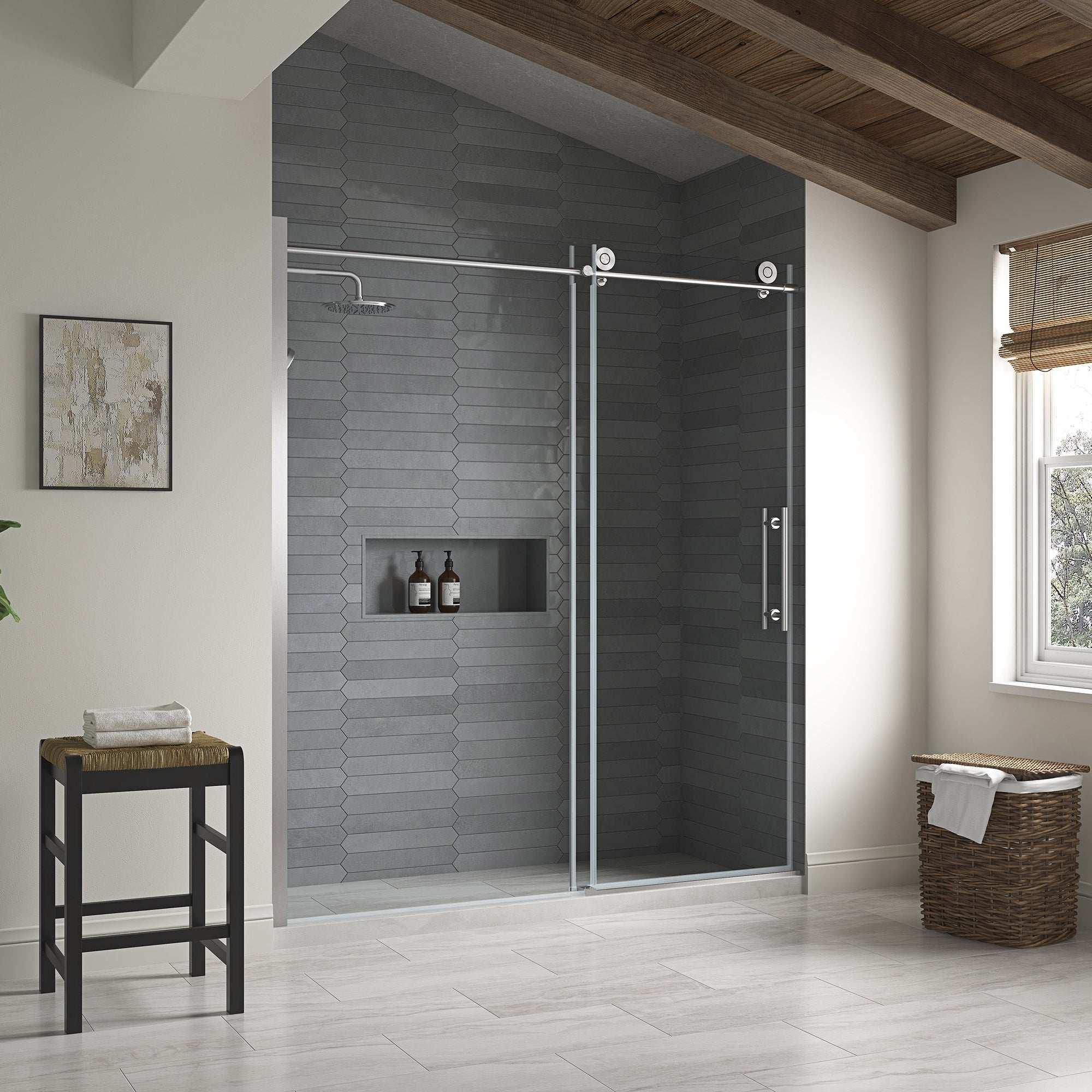OVE Decors Renfrew Frameless Soft-close Sliding Shower Door - Image 2