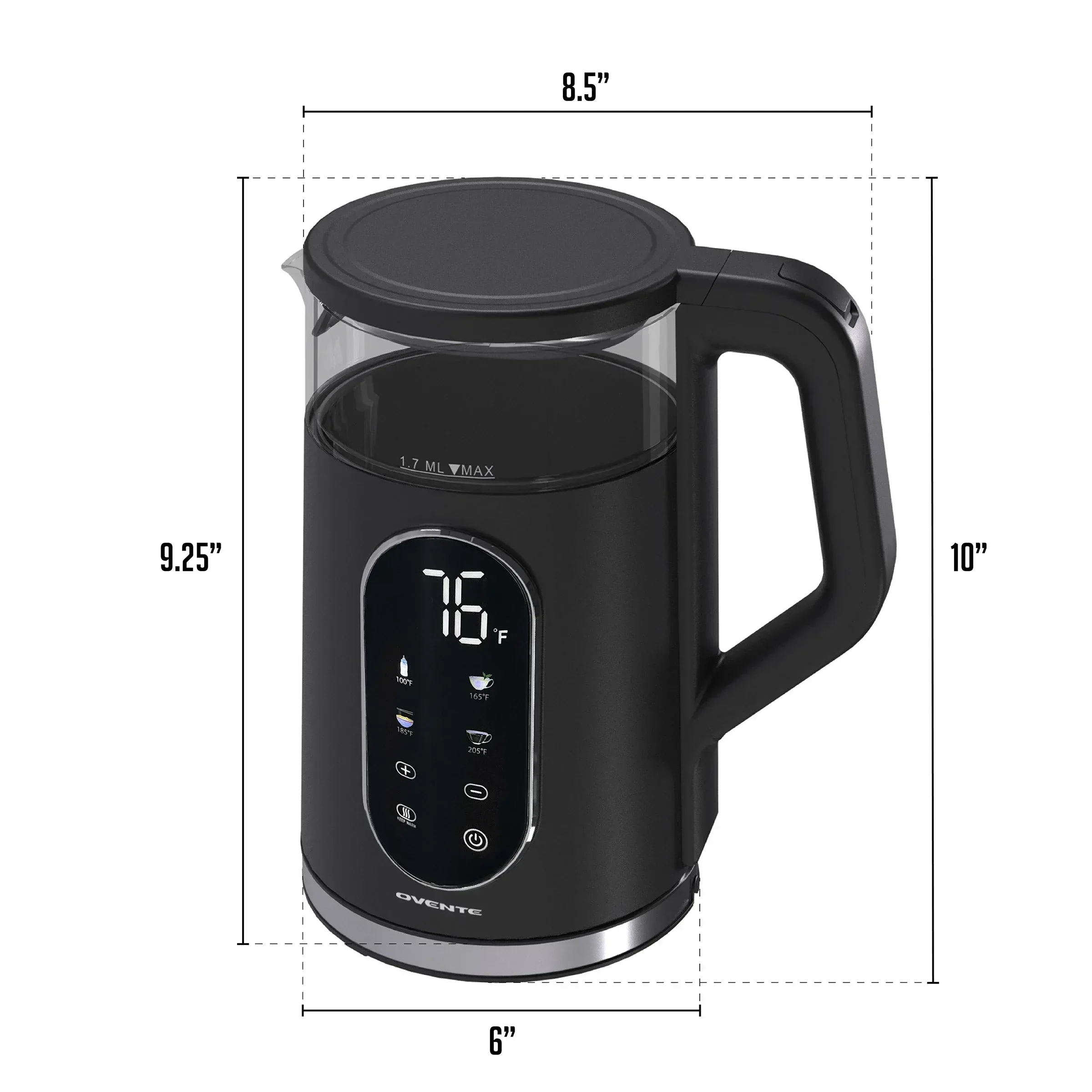 Ovente 1.7 Liter Electric Hot Water Kettle - Image 6