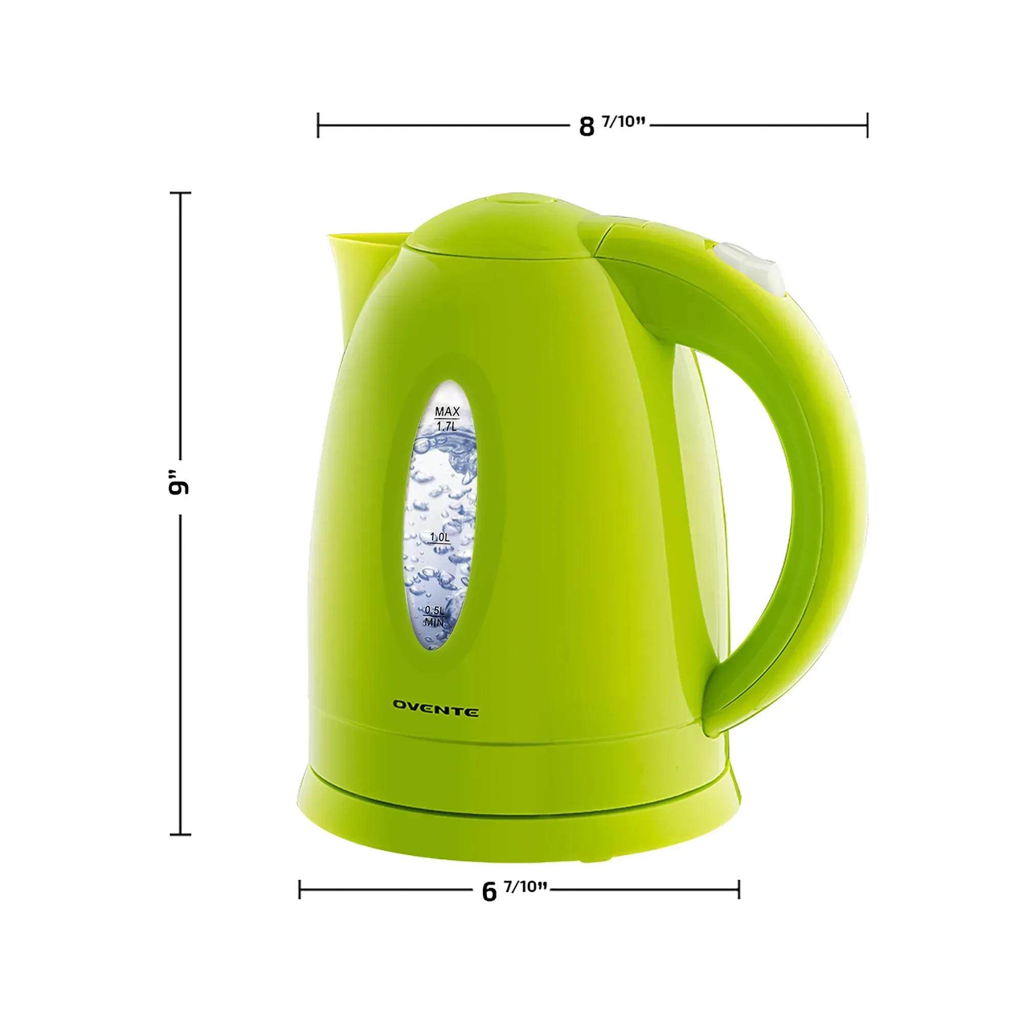 OVENTE Electric Kettle 1.7 Liter – BPA-Free Cordless Hot Water Kettle – Black (KP72B) - Image 13