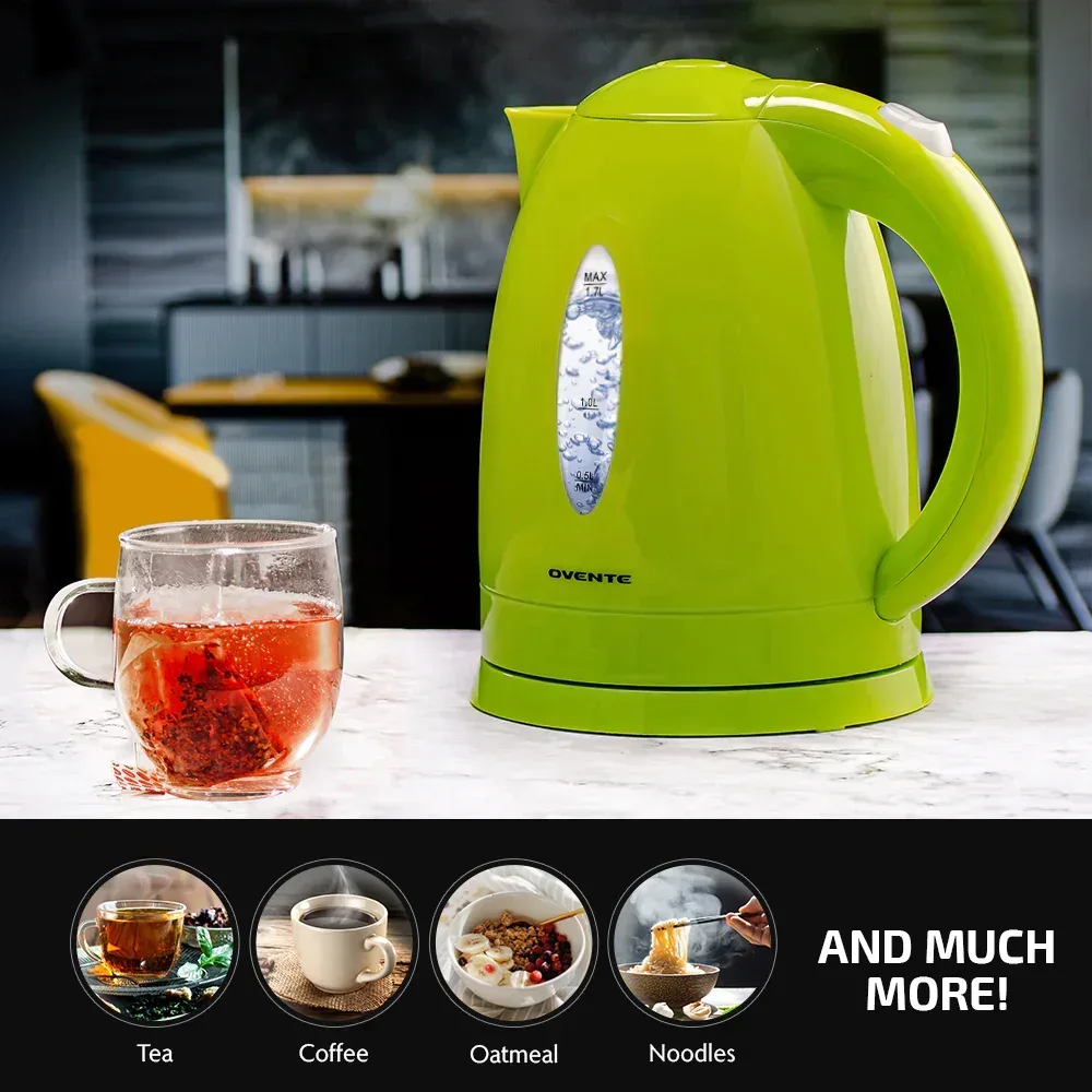 OVENTE Electric Kettle 1.7 Liter – BPA-Free Cordless Hot Water Kettle – Black (KP72B) - Image 15