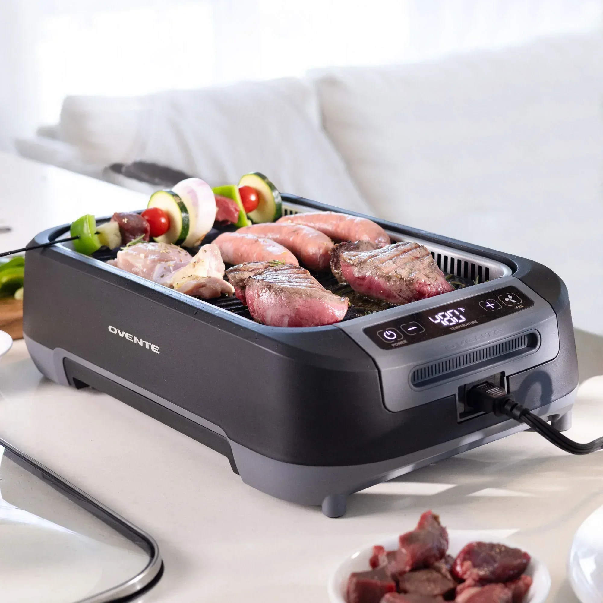 Ovente Smokeless Griddle & Grill System - Image 6