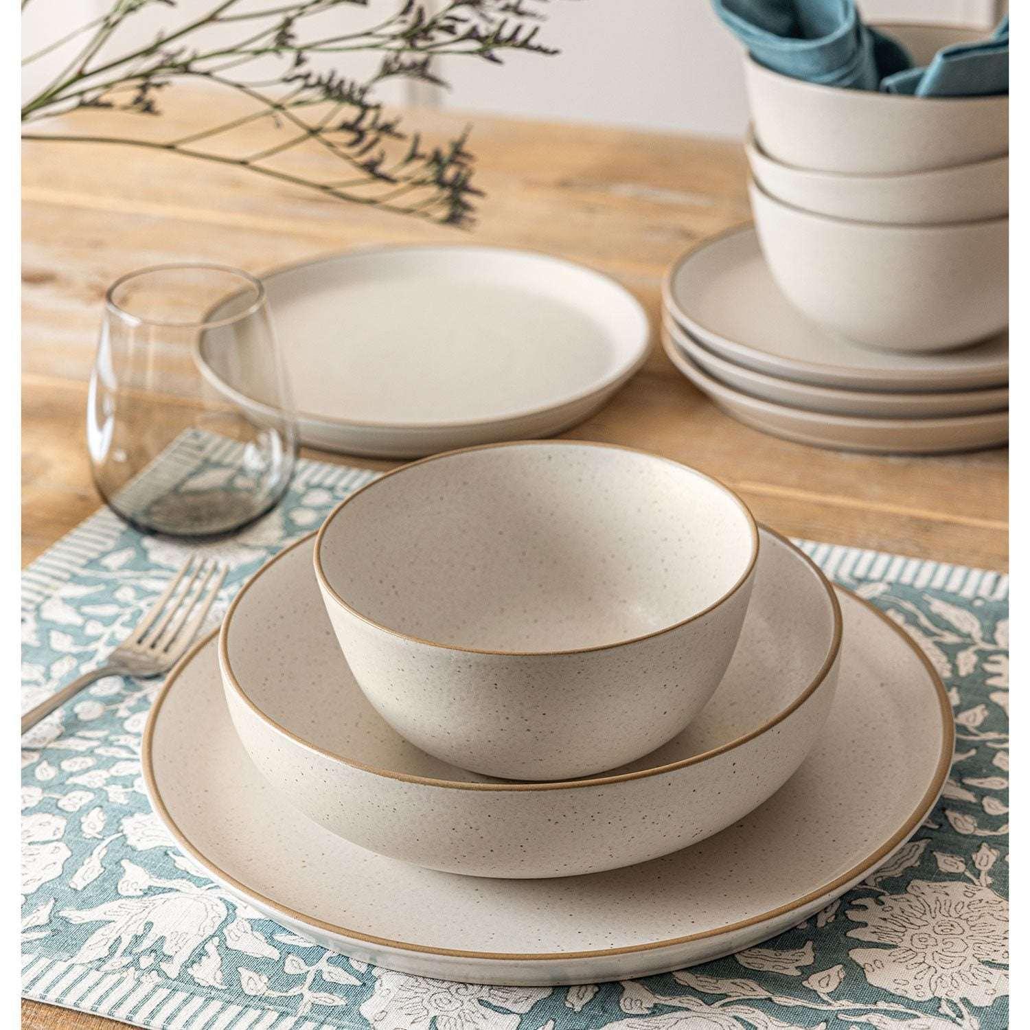 Over&back 16-Piece Artisan Stoneware Dinnerware Set - Image 14