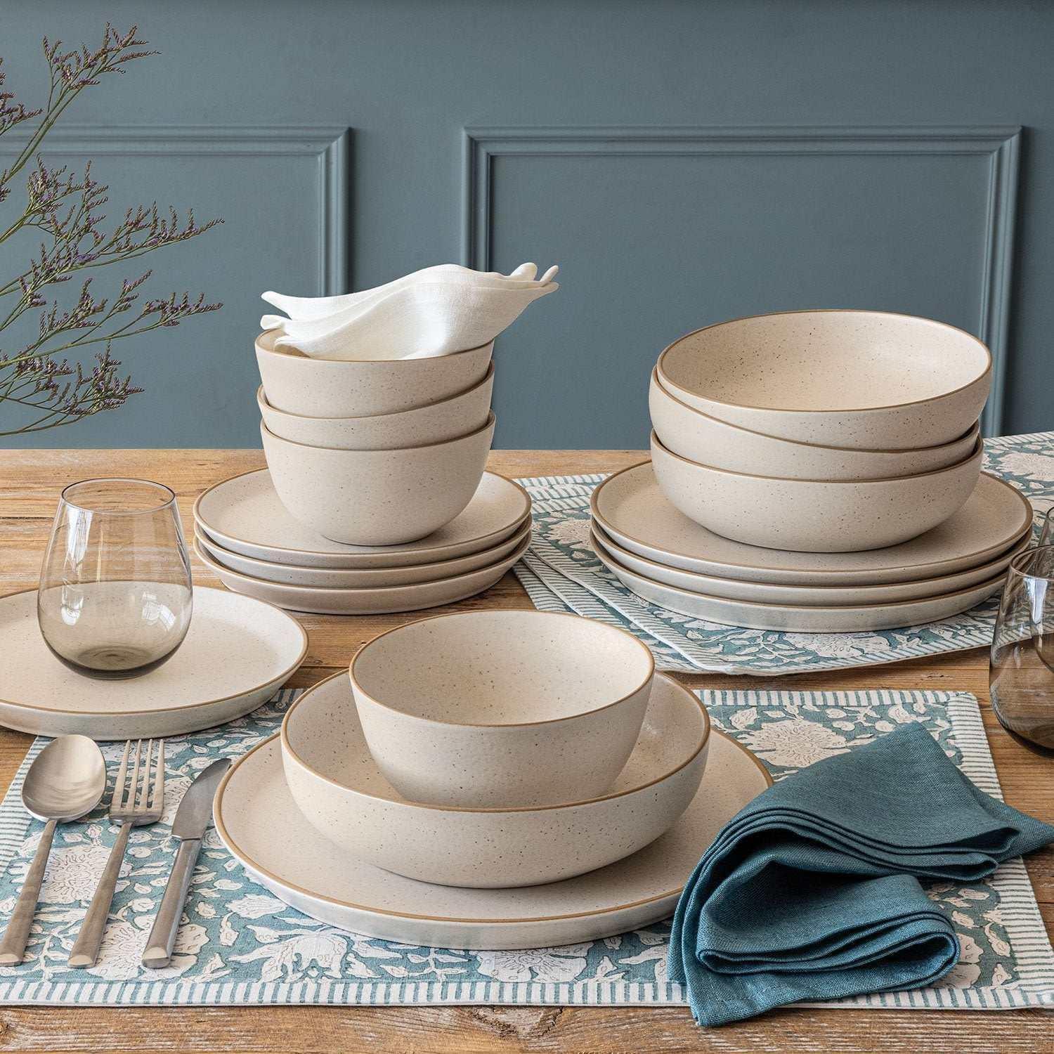 Over&back 16-Piece Artisan Stoneware Dinnerware Set - Image 17