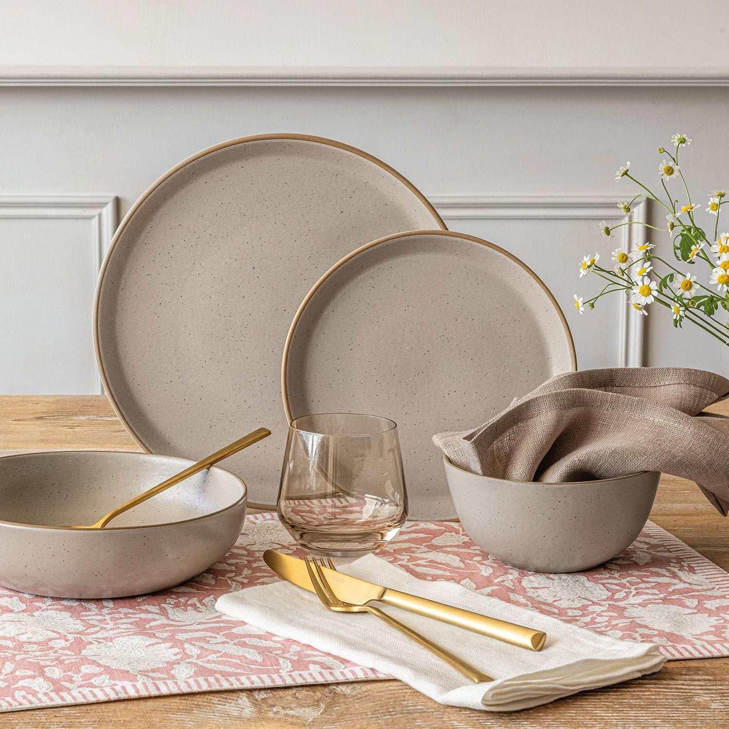Over&back 16-Piece Artisan Stoneware Dinnerware Set - Image 6
