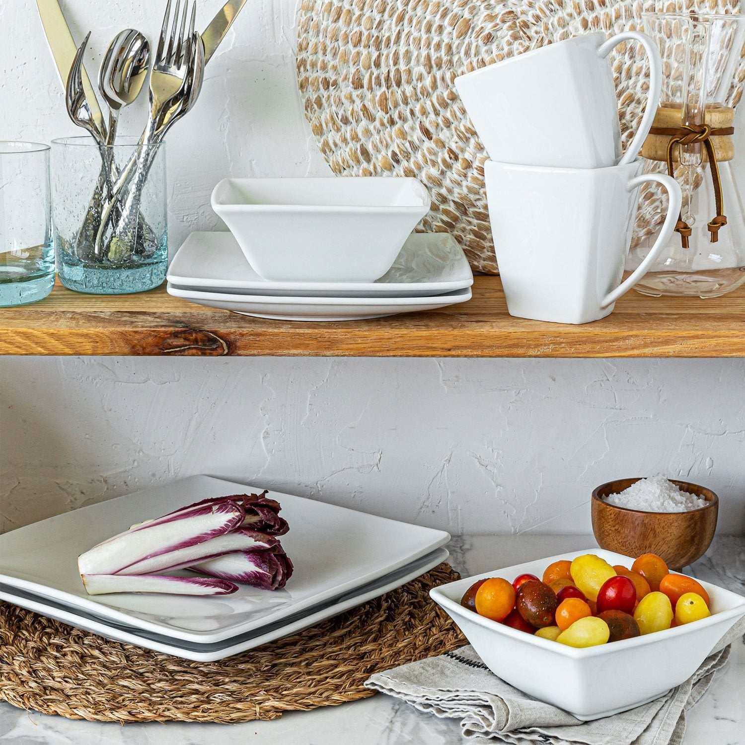 Over&back 32-Piece Squared Dinnerware Set - Image 4