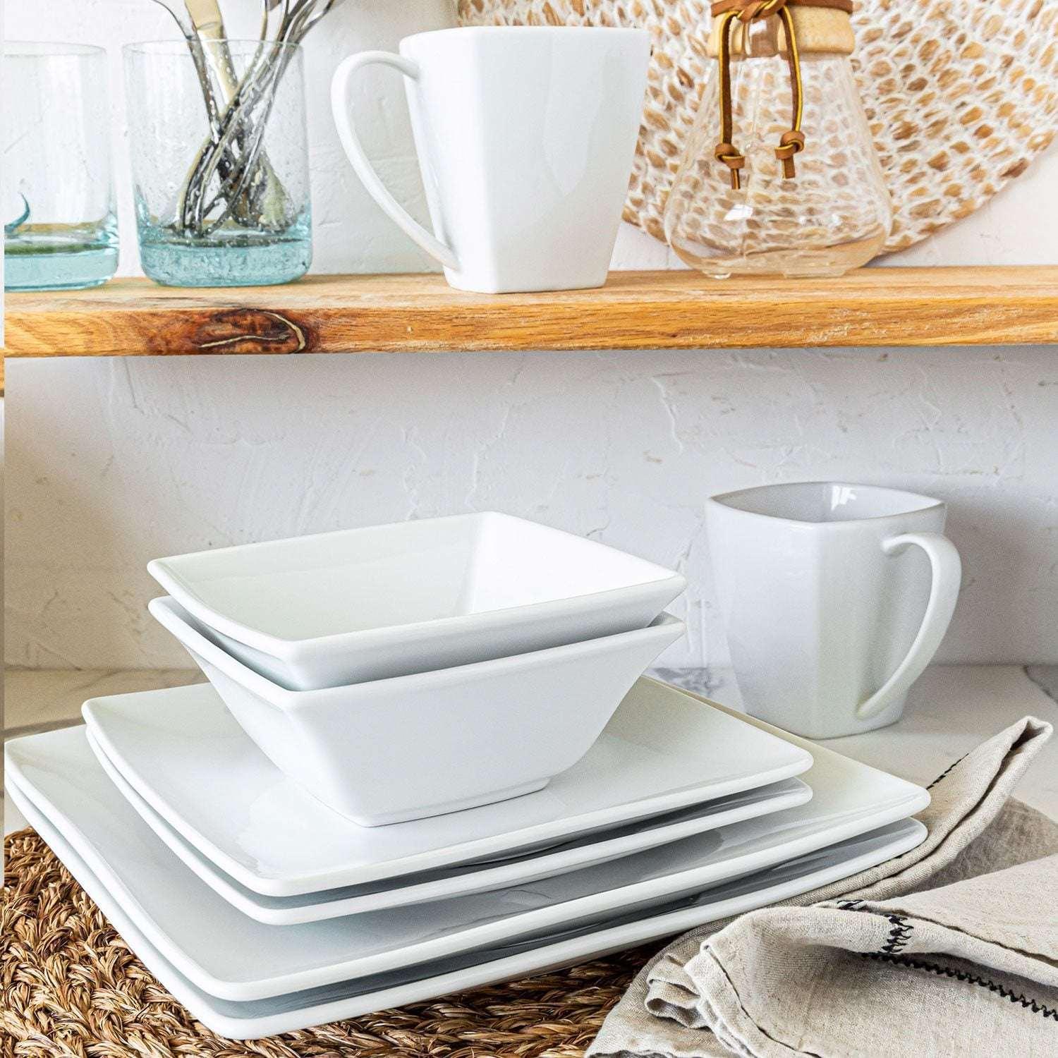 Over&back 32-Piece Squared Dinnerware Set - Image 5
