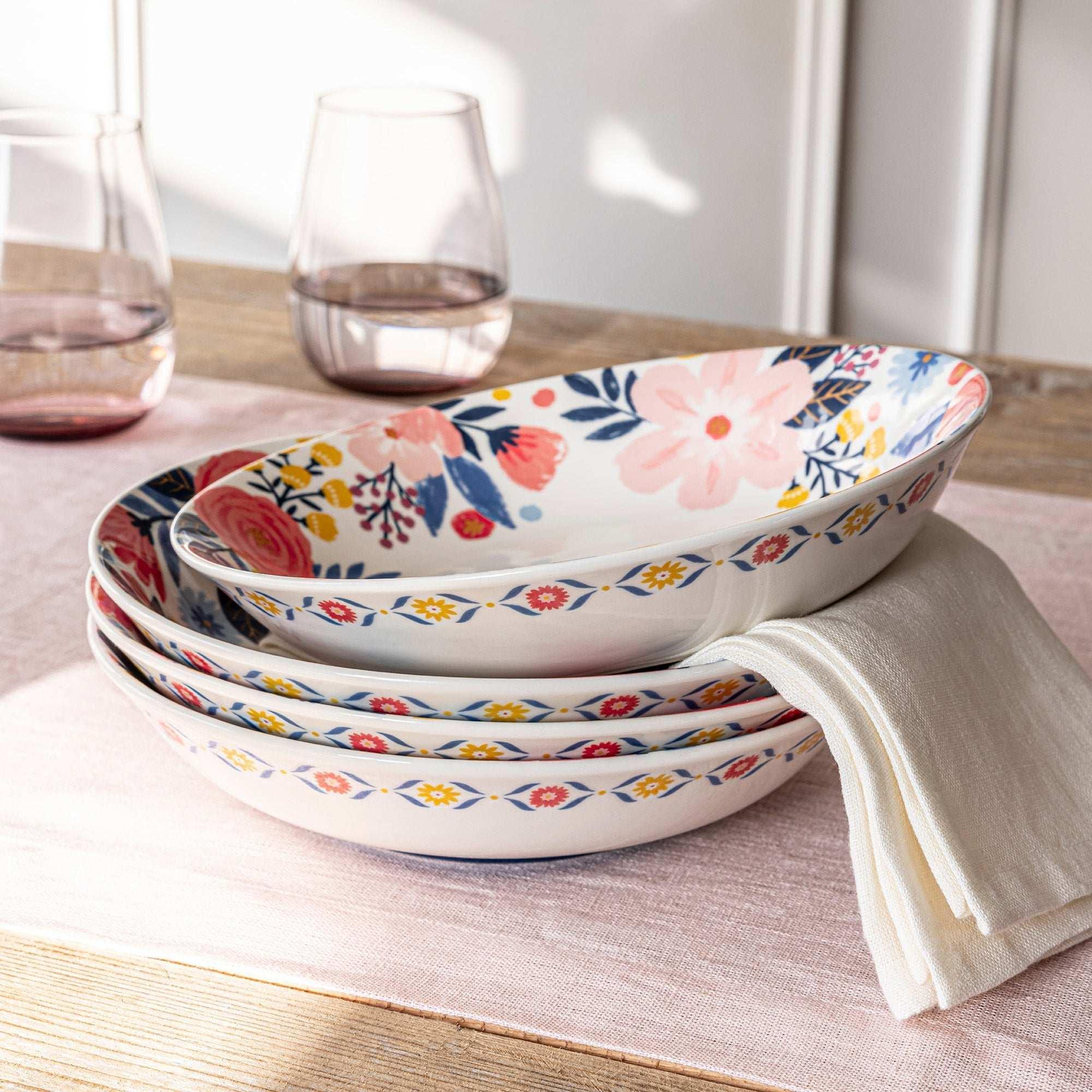 over&back Spring Garden 4-piece Dinner Bowl Set by Jess Phoenix - Image 2