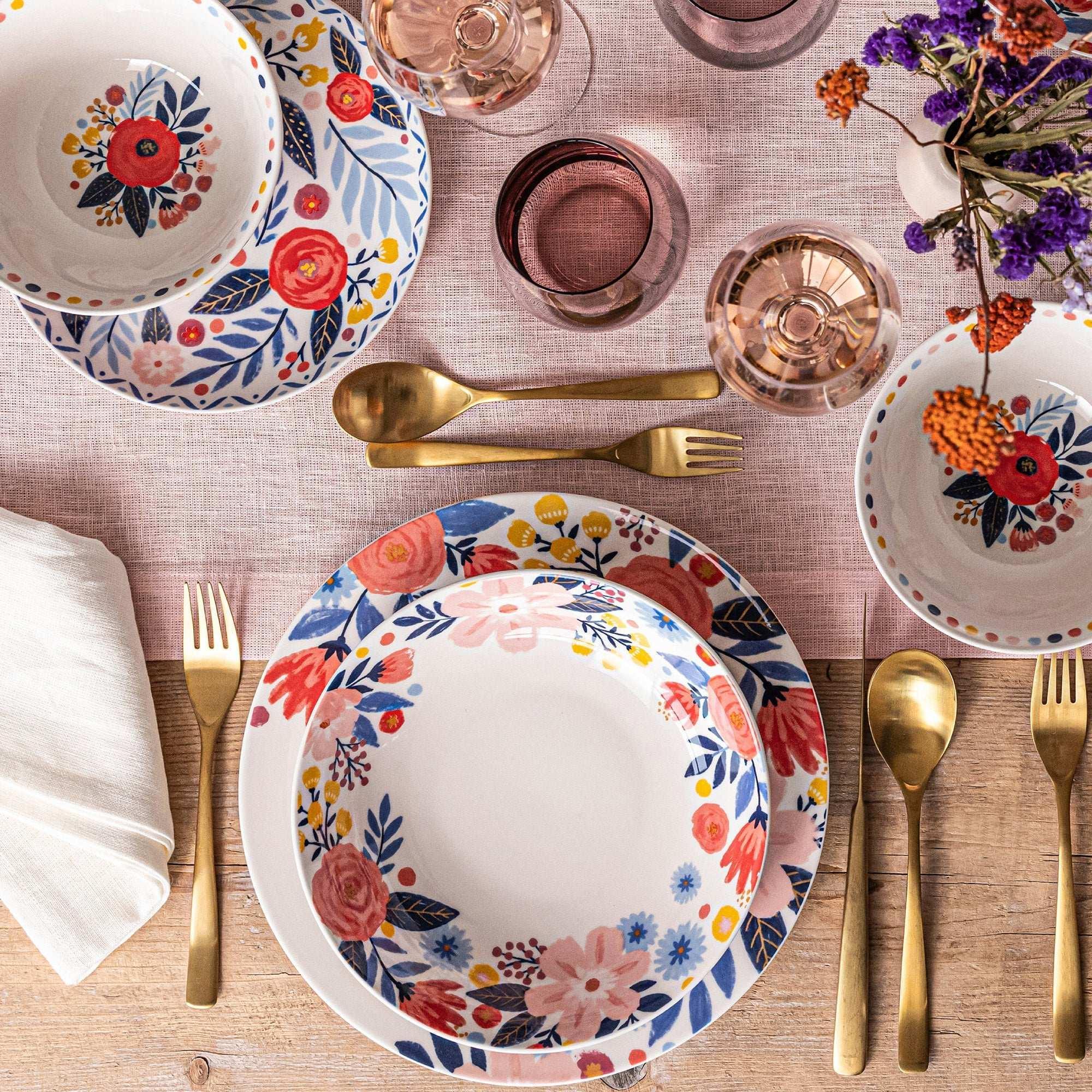 over&back Spring Garden 4-piece Dinner Bowl Set by Jess Phoenix - Image 3