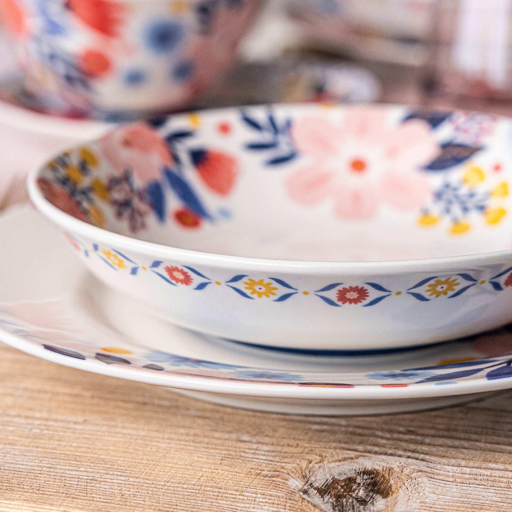 over&back Spring Garden 4-piece Dinner Bowl Set by Jess Phoenix - Image 4