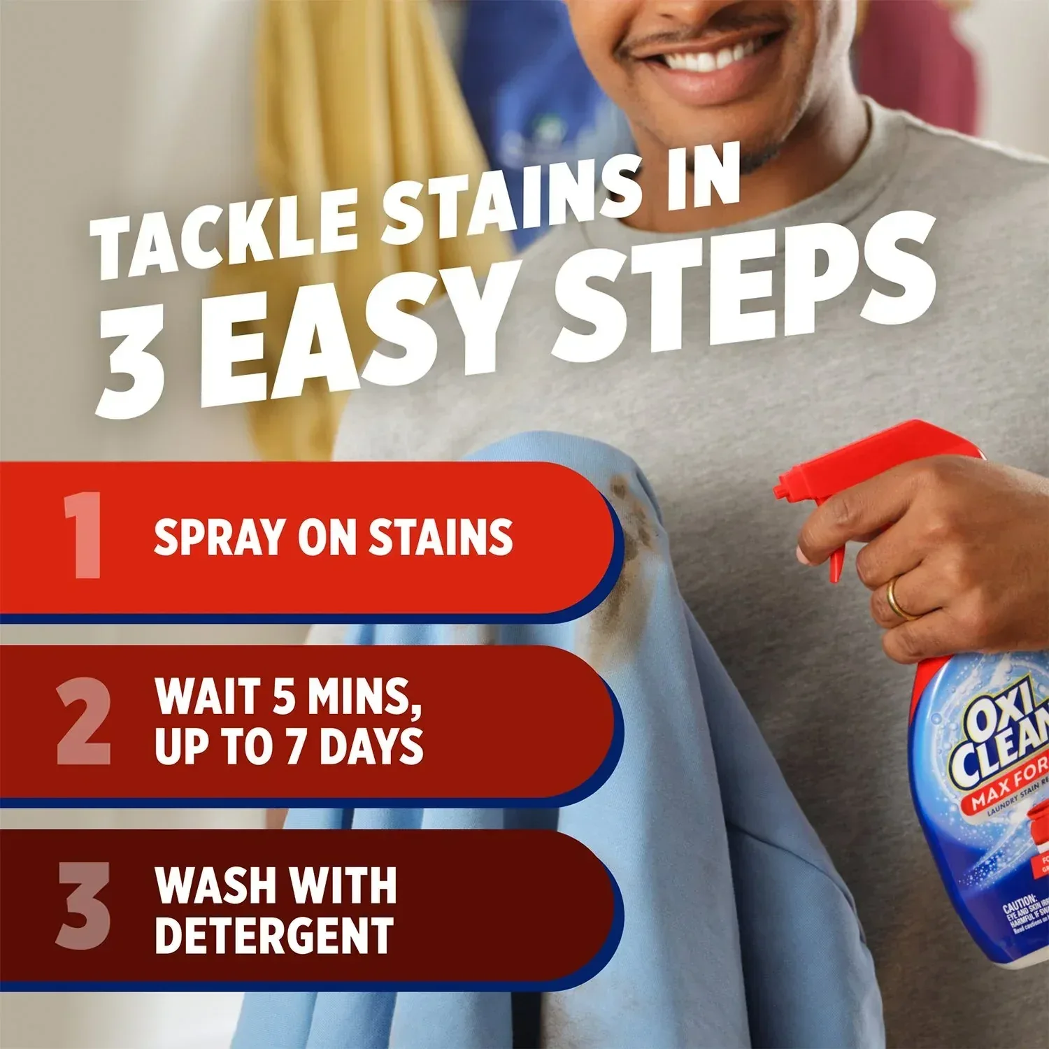 Oxiclean Max Force Advanced Laundry Stain Remover, 48 fl. oz. Refill + 16 fl. Oz. Trigger Spray - Image 6