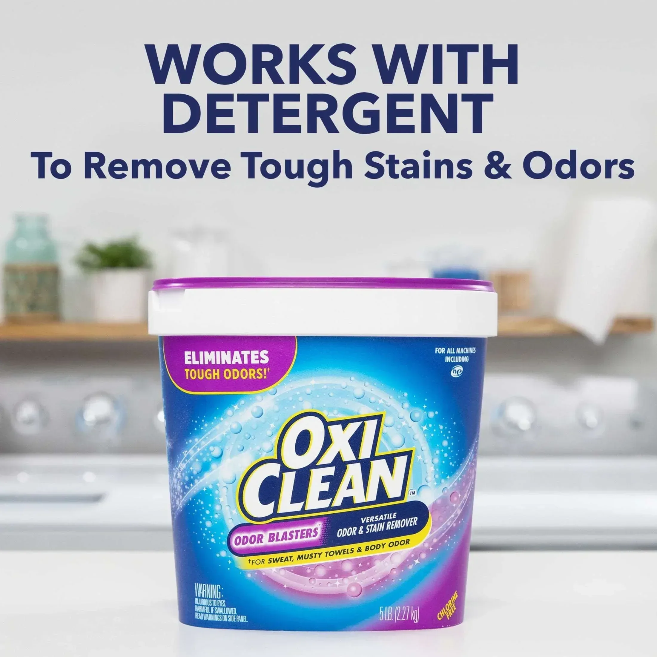 OxiClean Odor Blasters Versatile Home and Laundry Stain Remover Powder, 3 lb - Image 4