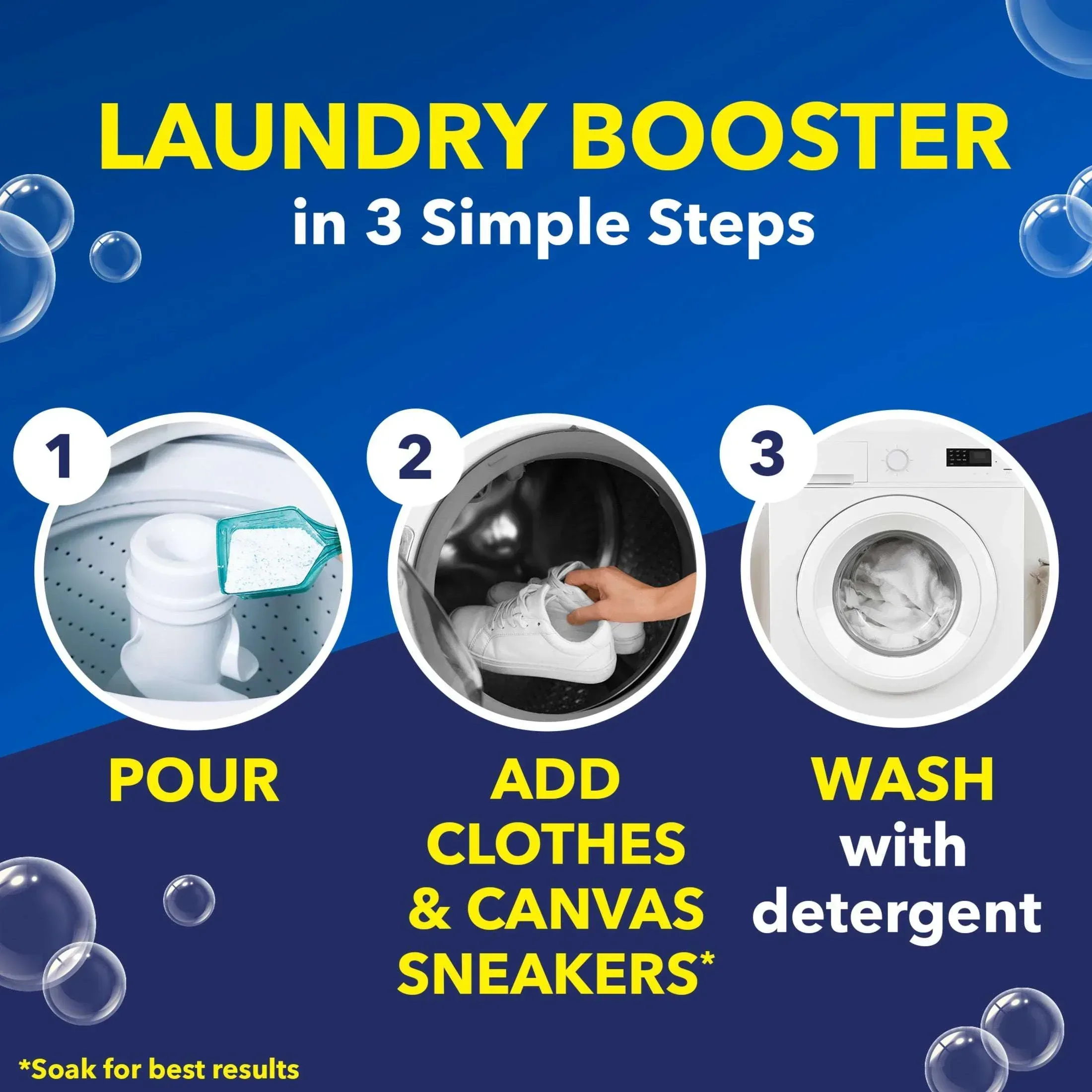 OxiClean White Revive Laundry Whitener and Stain Remover Powder, 5 lb - Image 5