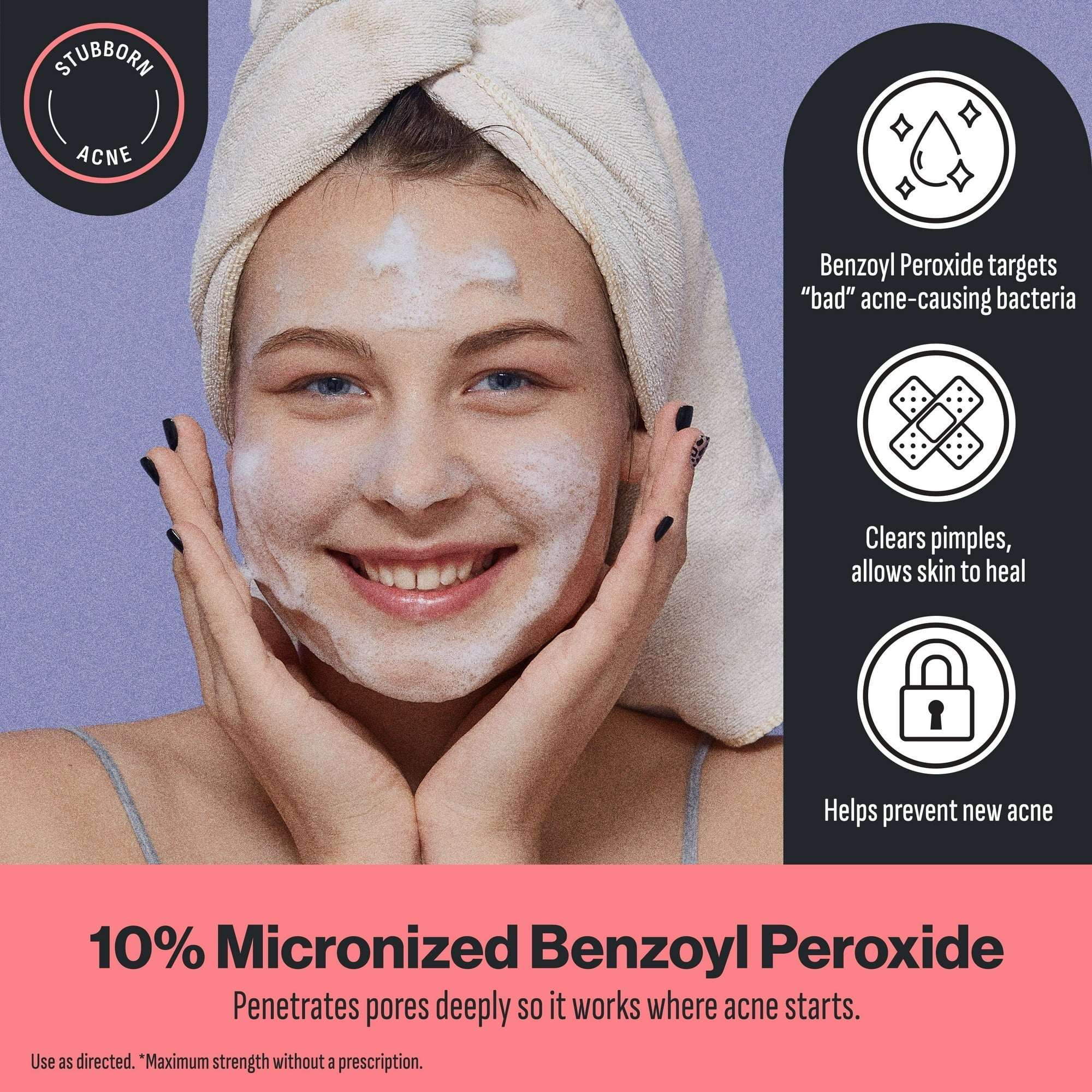Oxy Maximum Strength Face Wash, Benzoyl Peroxide, 5 fl oz - Image 2
