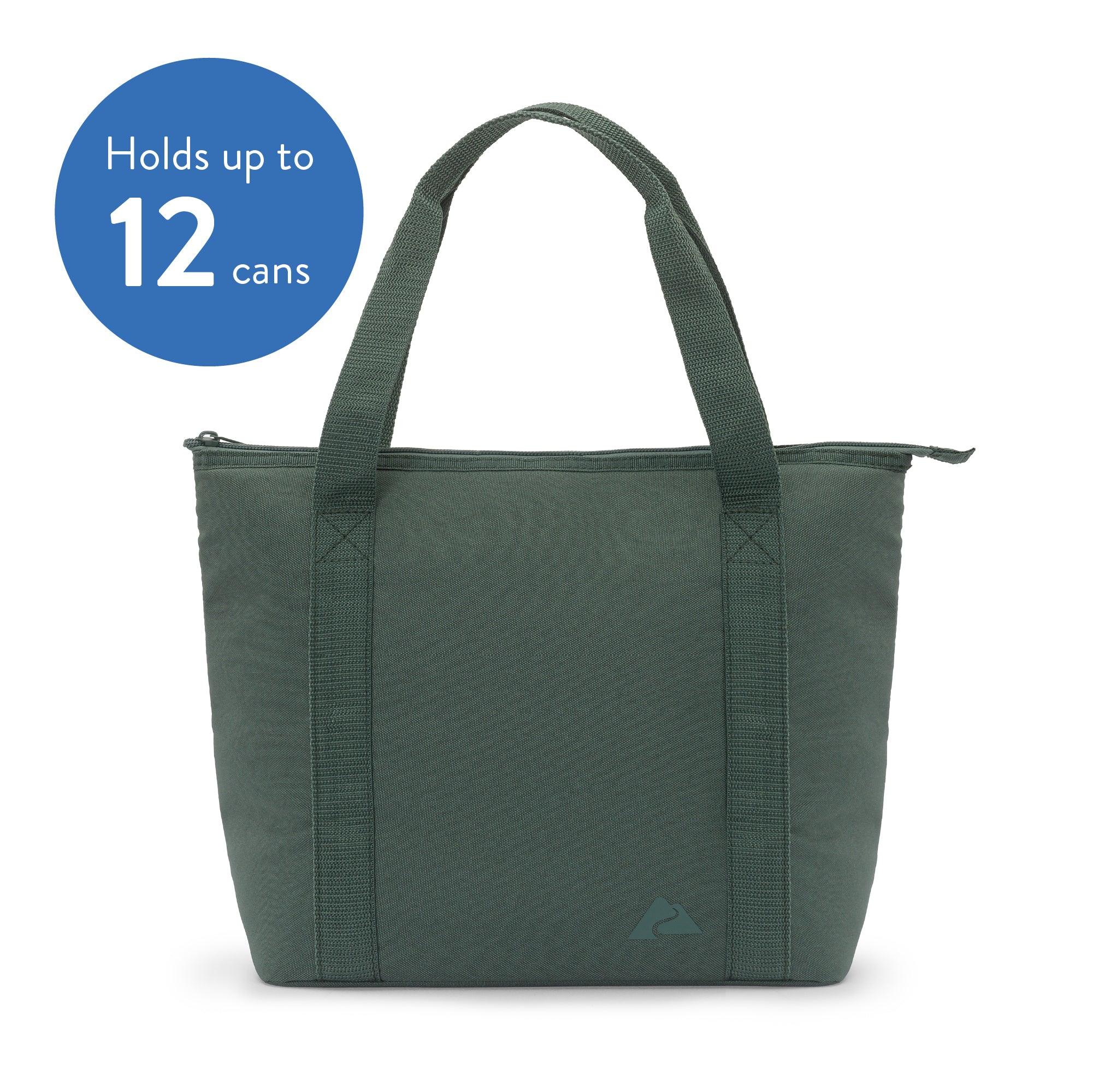 Ozark Trail 12 Can Soft Cooler Tote, Forest Green, 10.5 Quart Volume Capacity - Image 2