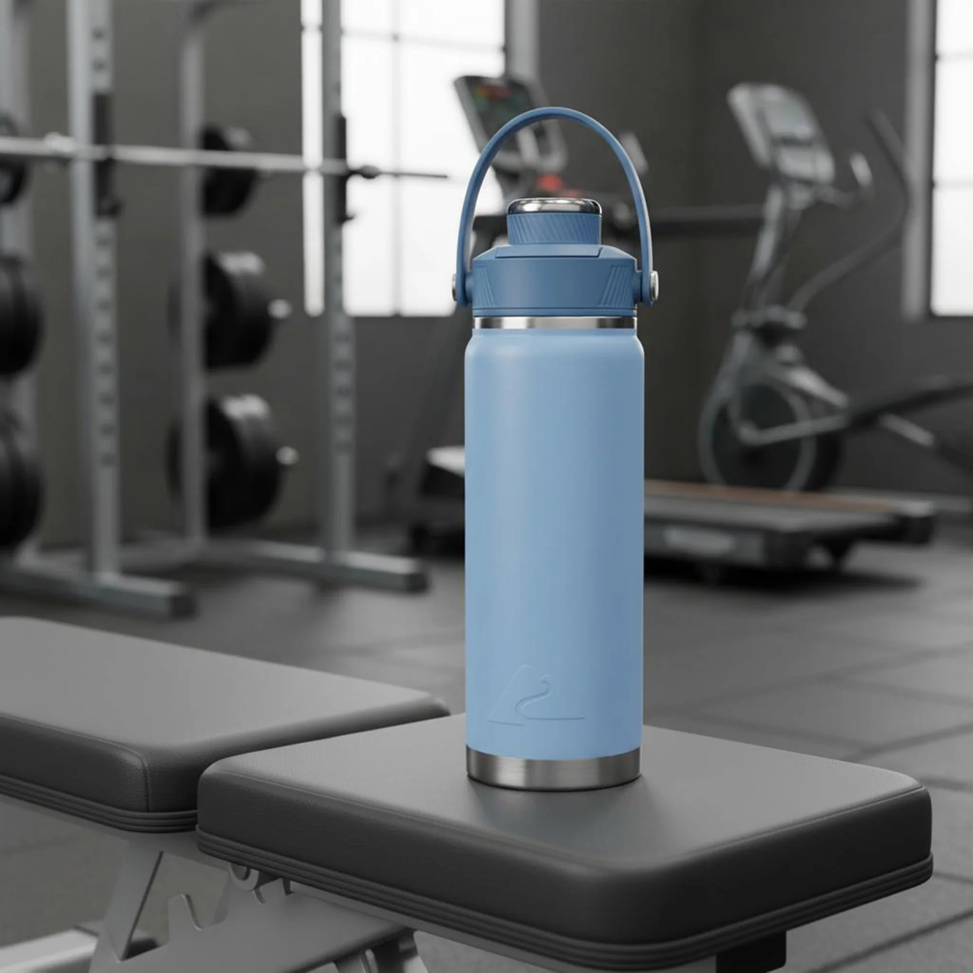 Ozark Trail 24 oz Stainless Steel Insulated Chug Water Bottle, Light Blue - Image 2