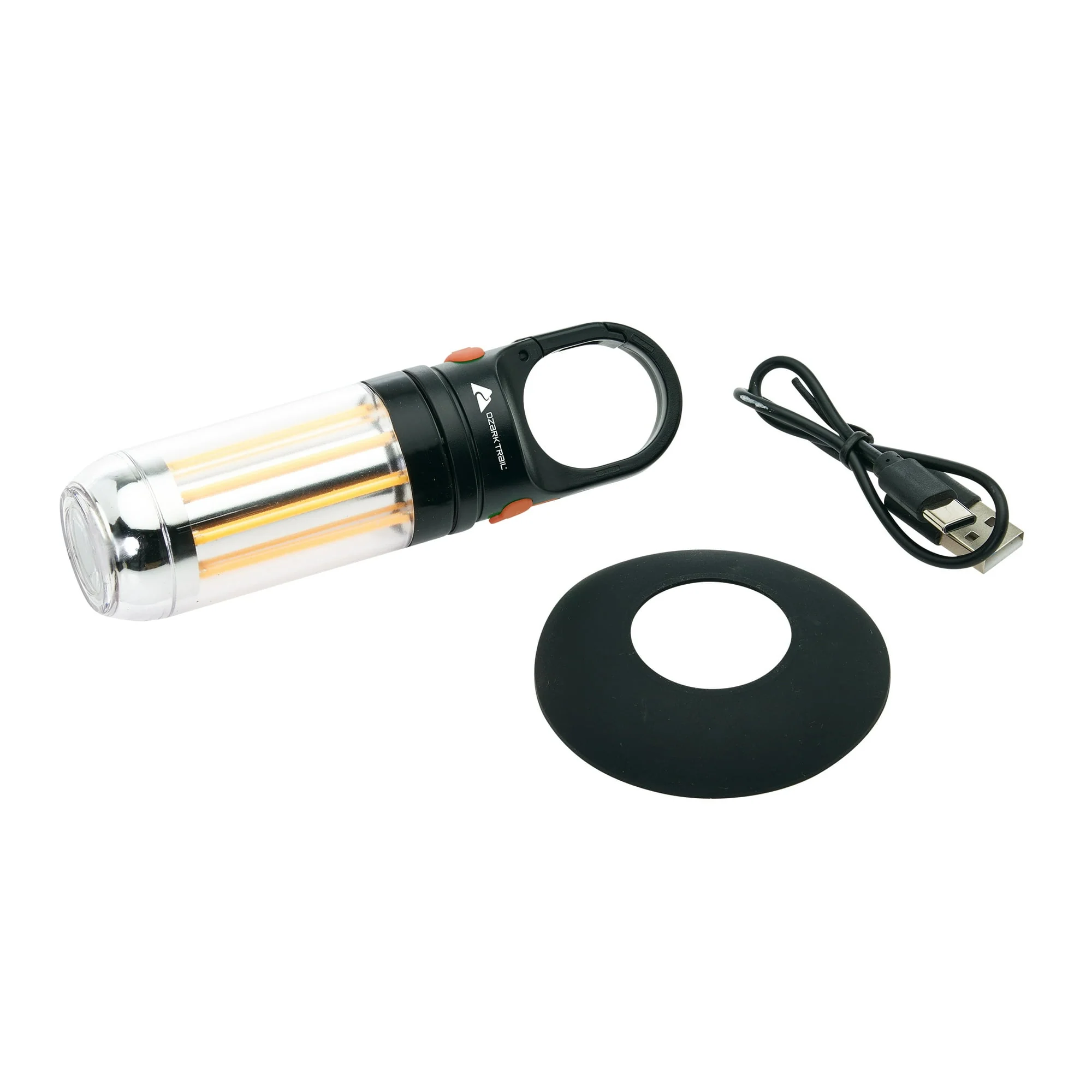 Ozark Trail 250-Lumen Electric Camping Lantern, Rechargeable Mini Filament Lantern and Flashlight - Image 7