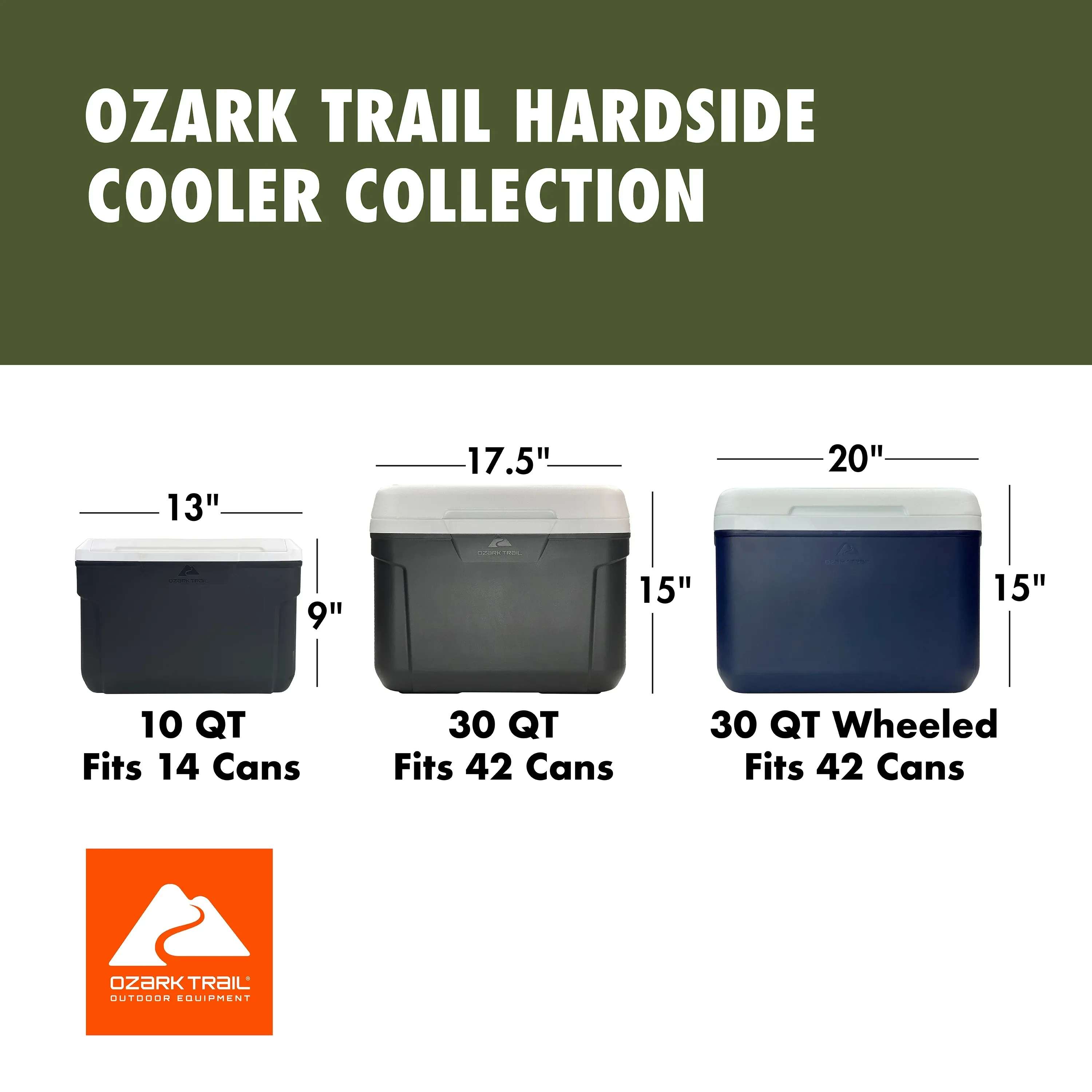 Ozark Trail 30 qt 42-Can Hard-Sided Wheeled Cooler - Image 7