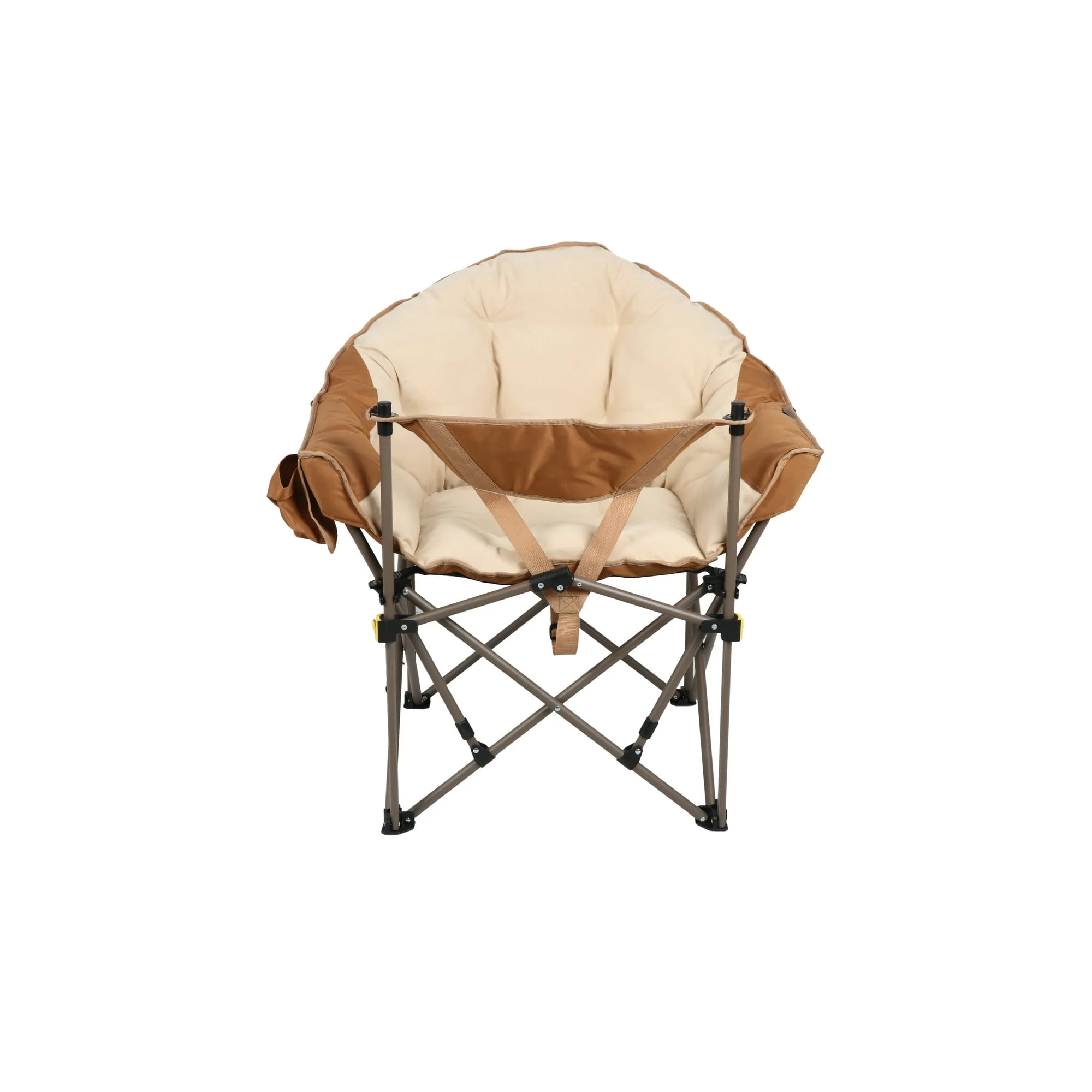 Ozark Trail Club Chair with Adjustable Footrest, Beige, Adult - Image 2