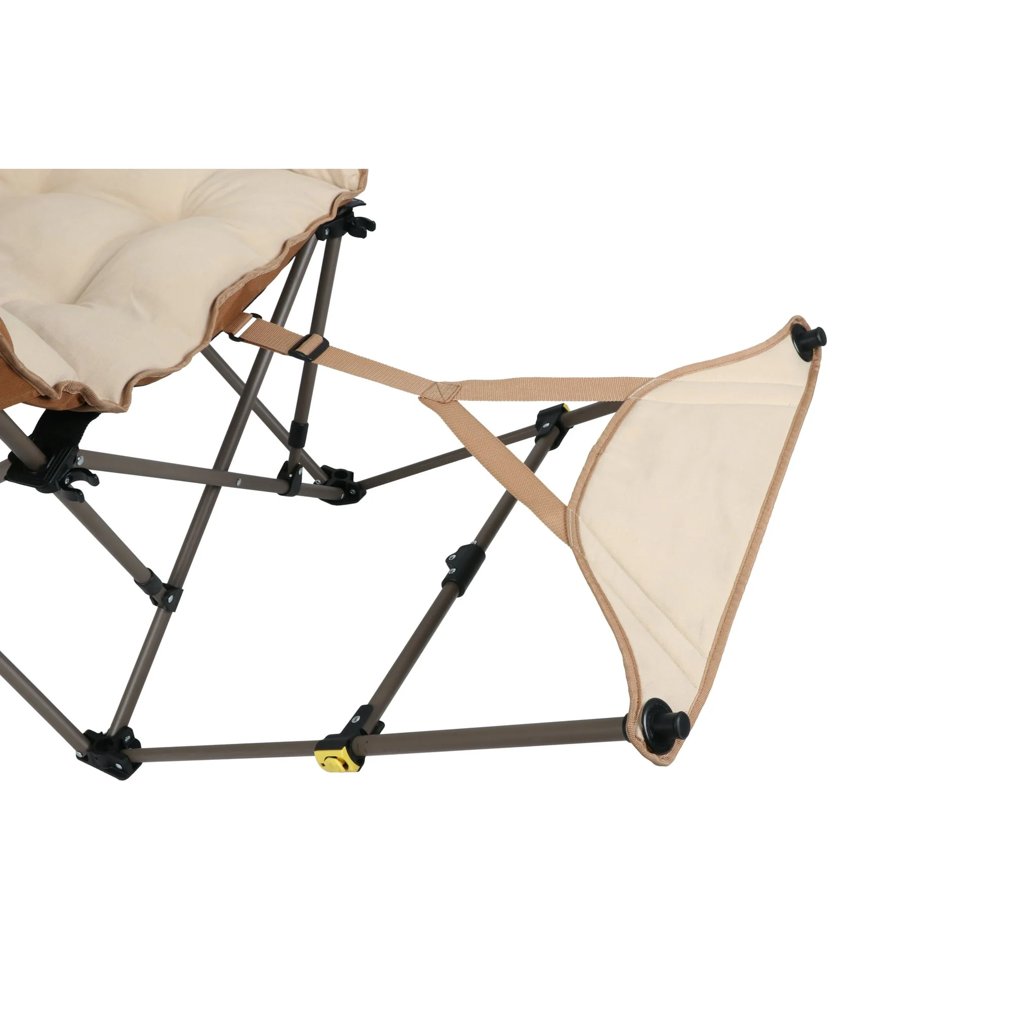 Ozark Trail Club Chair with Adjustable Footrest, Beige, Adult - Image 4