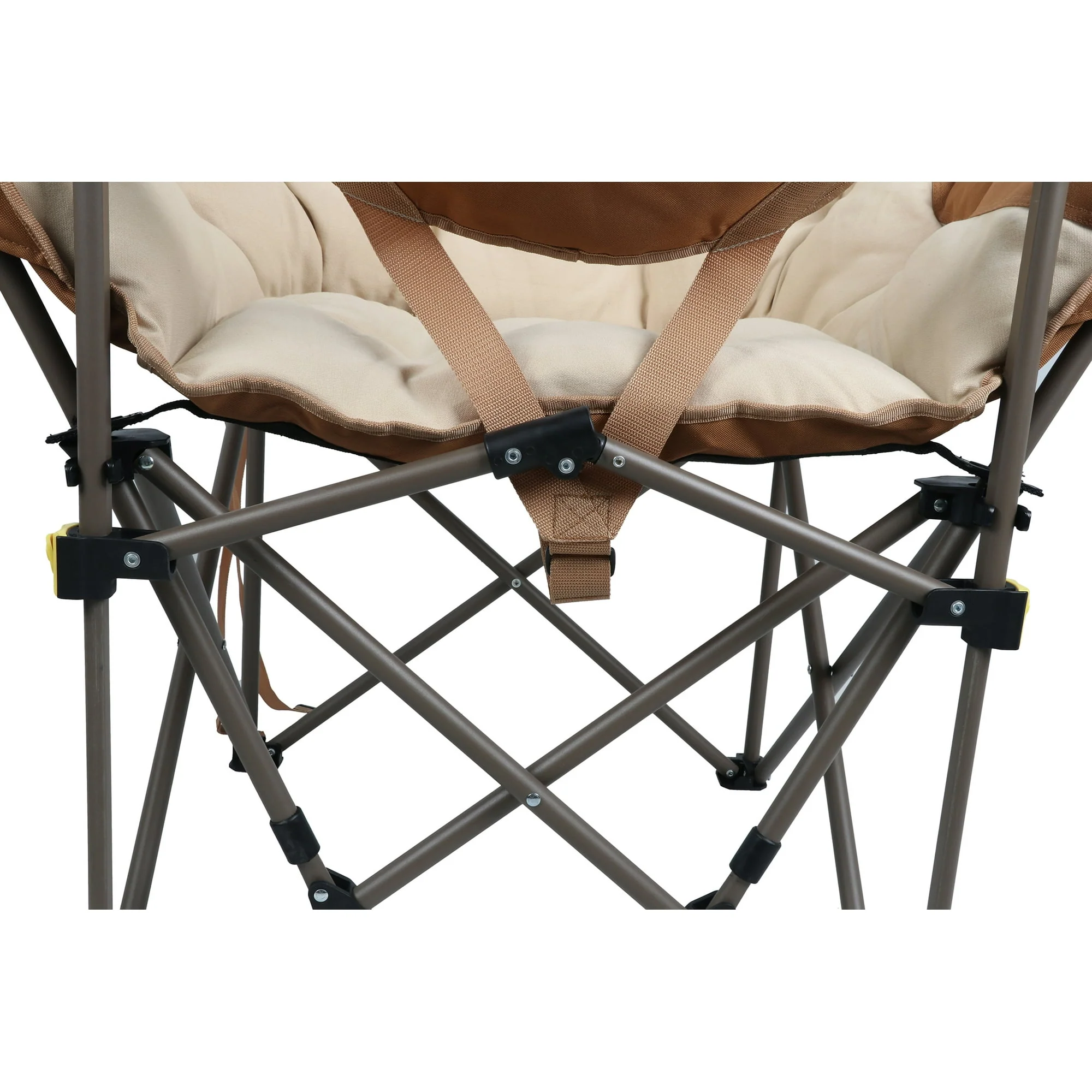 Ozark Trail Club Chair with Adjustable Footrest, Beige, Adult - Image 5