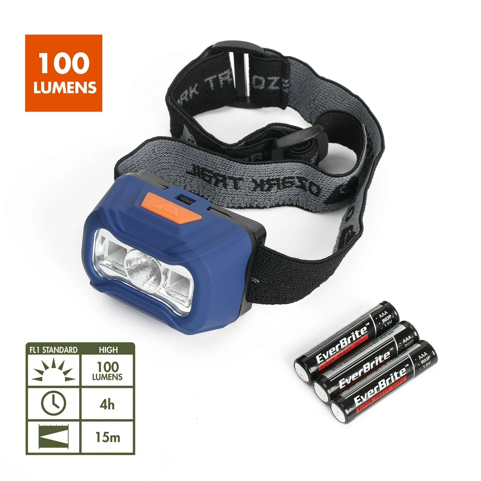 Ozark Trail LED 100 Lumens Headlamp, Blue, 3AAA Batteries Included - Image 7