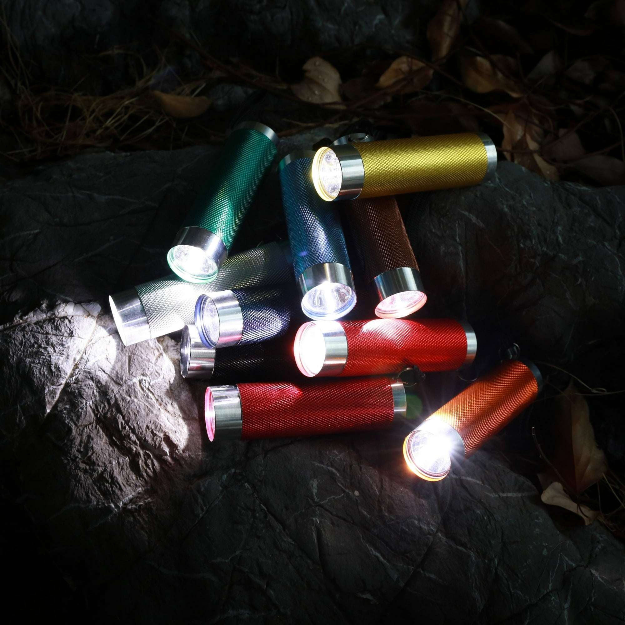 Ozark Trail LED Flashlights 10-Pack 50 Lumens Multicolor Compact Set for Camping - Image 2