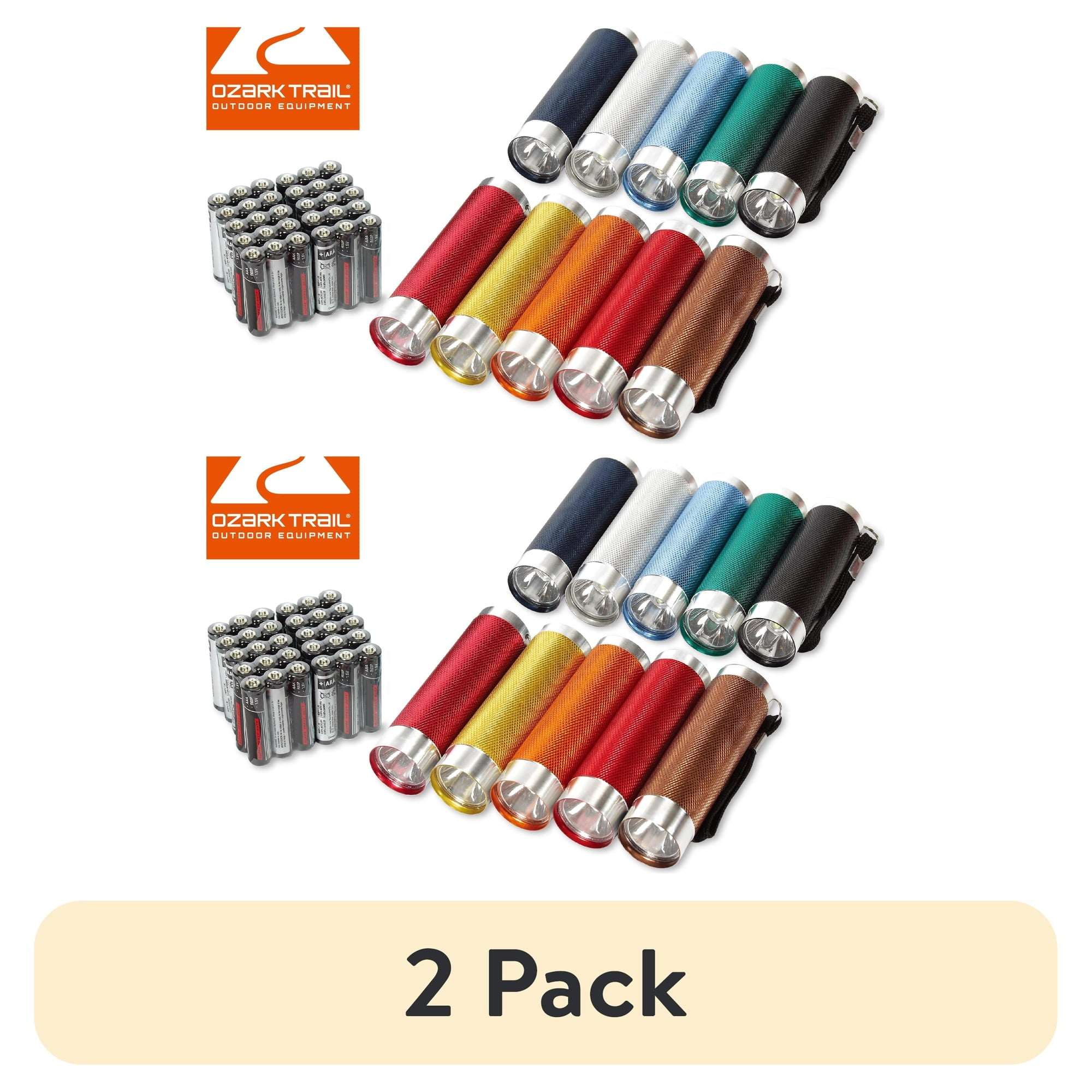 Ozark Trail LED Flashlights 10-Pack 50 Lumens Multicolor Compact Set for Camping - Image 9