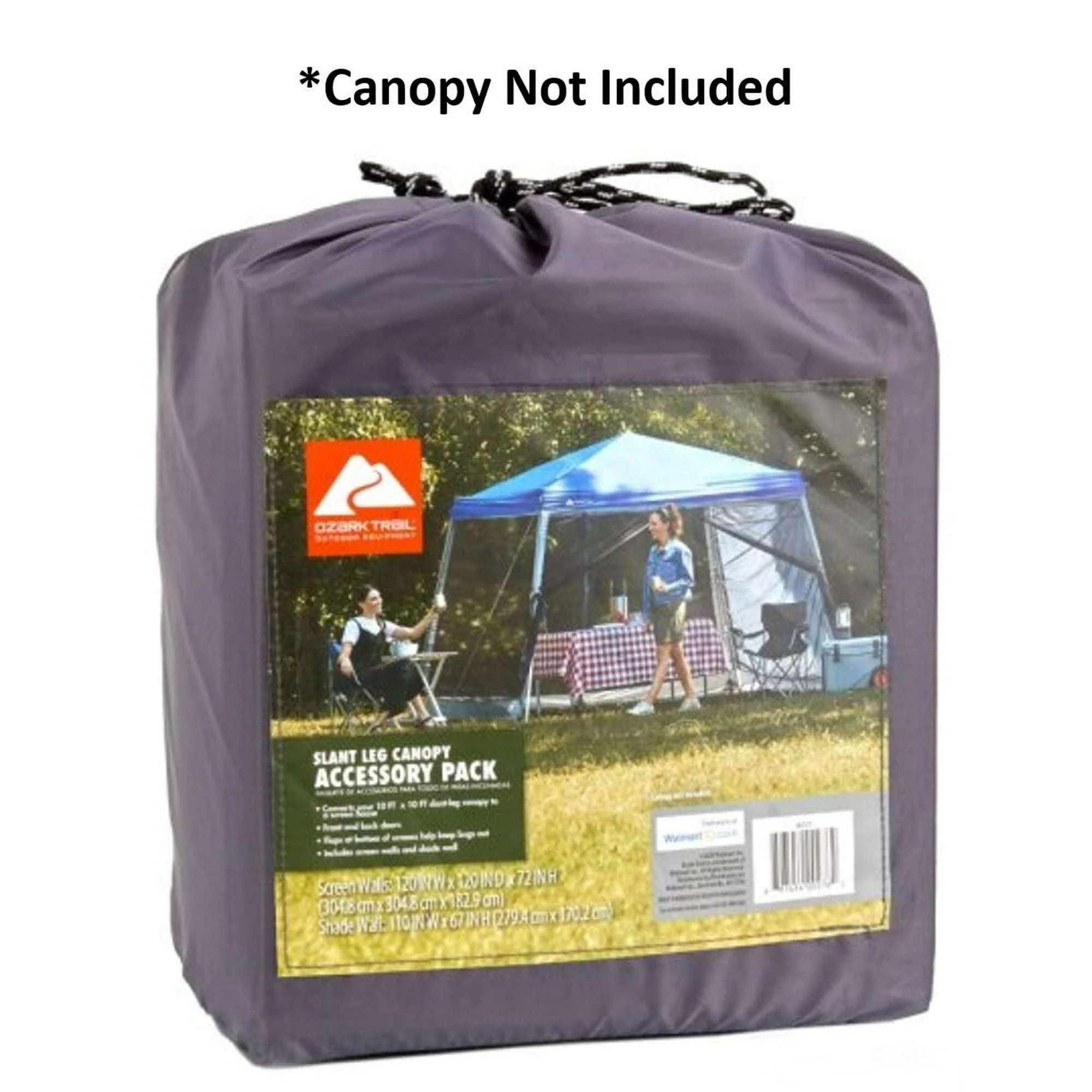 Ozark Trail Slant-Leg Canopy Accessory Pack, Gray (10' x 10' Slant-Leg Canopy Sold Separately) - Image 2