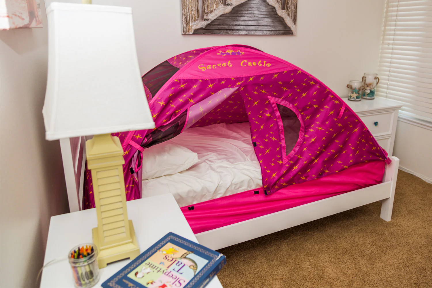 Pacific Play Tents Secret Castle Bed Tent, Twin, Child - Image 7