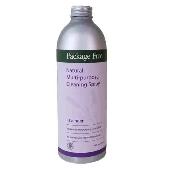 Package Free Multi-Purpose Cleaning Spray, Lavender, (1) 16 fl oz Spray + (3) 16 fl oz Refills - Image 3